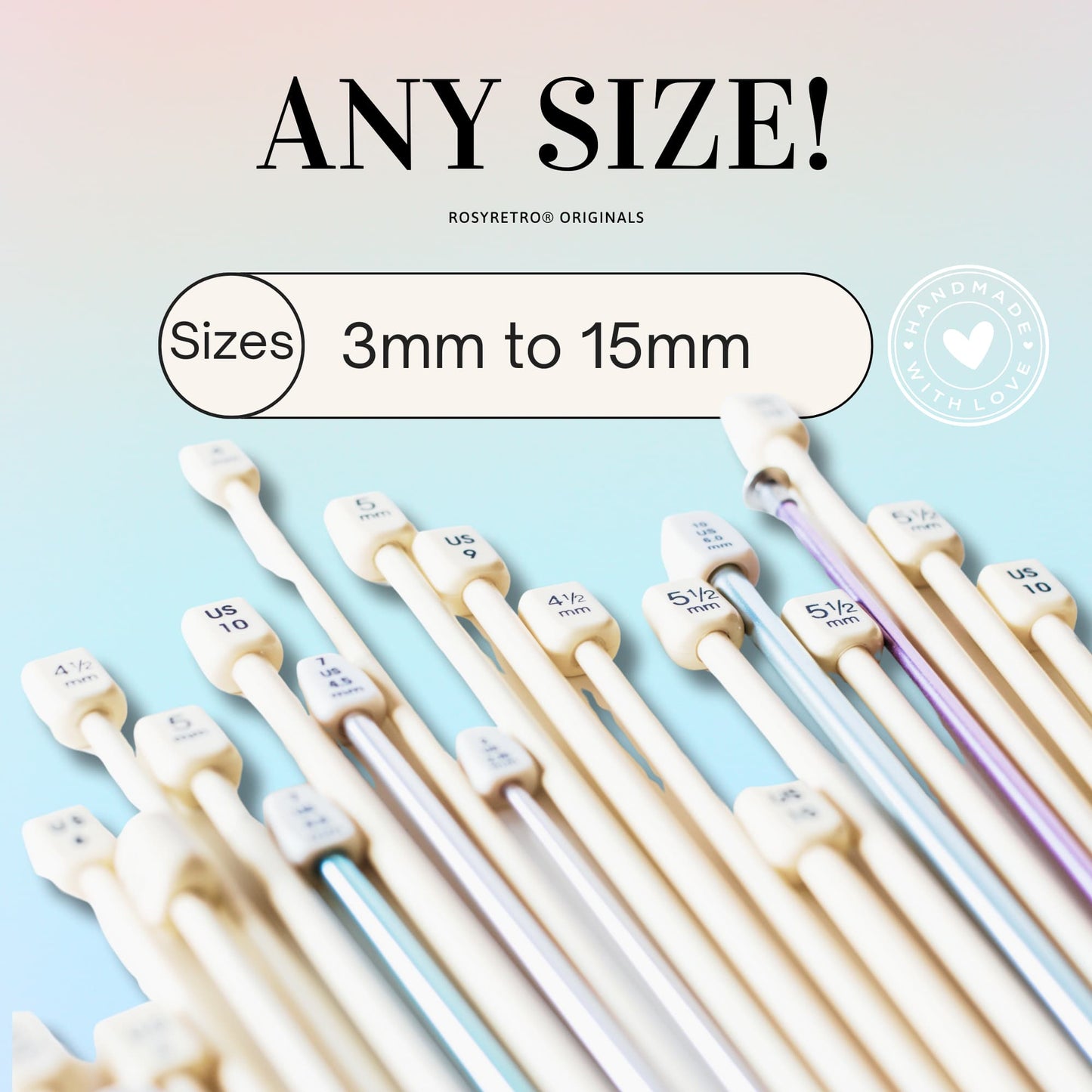 Stitch Markers for Knitting, Pastel Candy Colours - Bons Bons