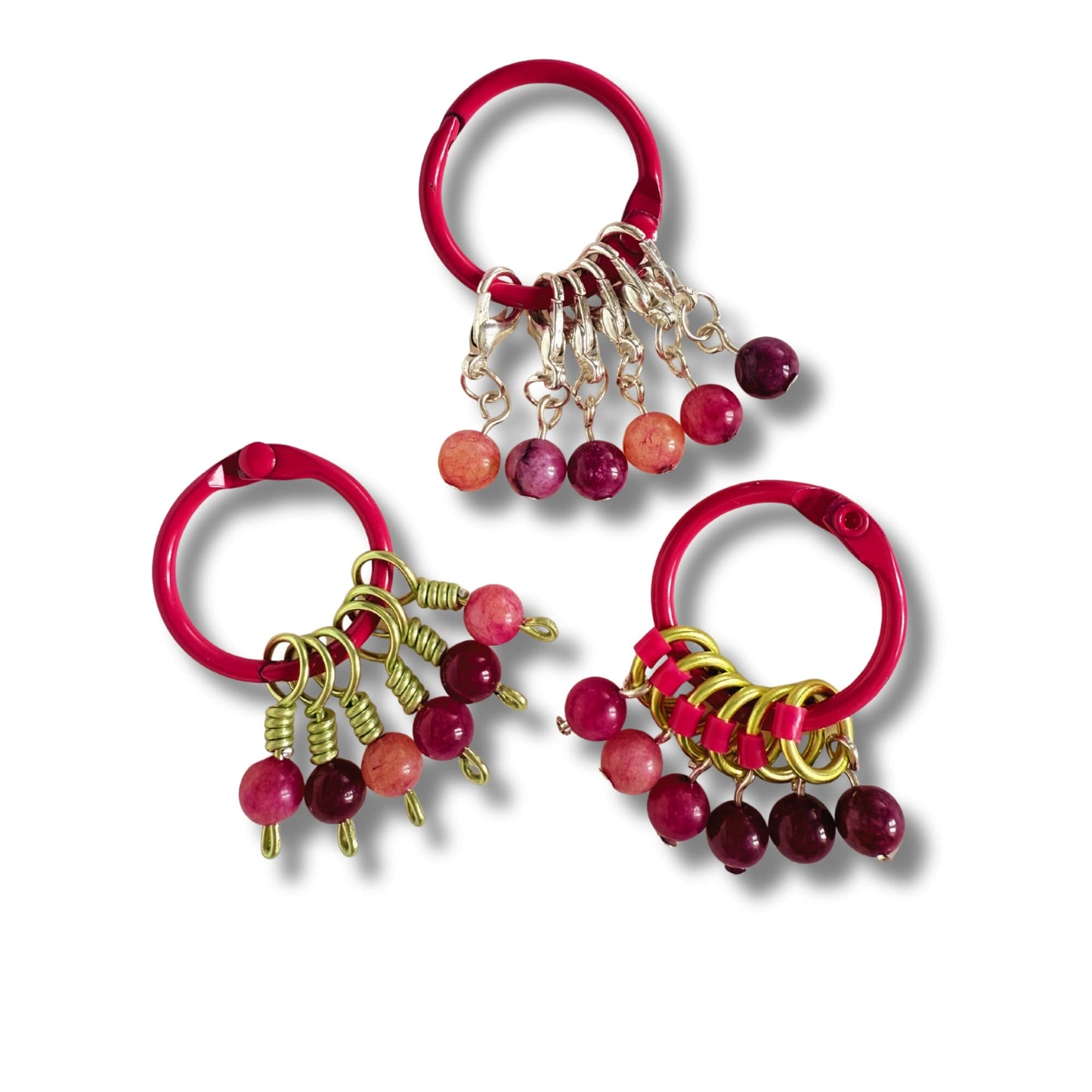 Tourmaline Stitch Markers - Heather