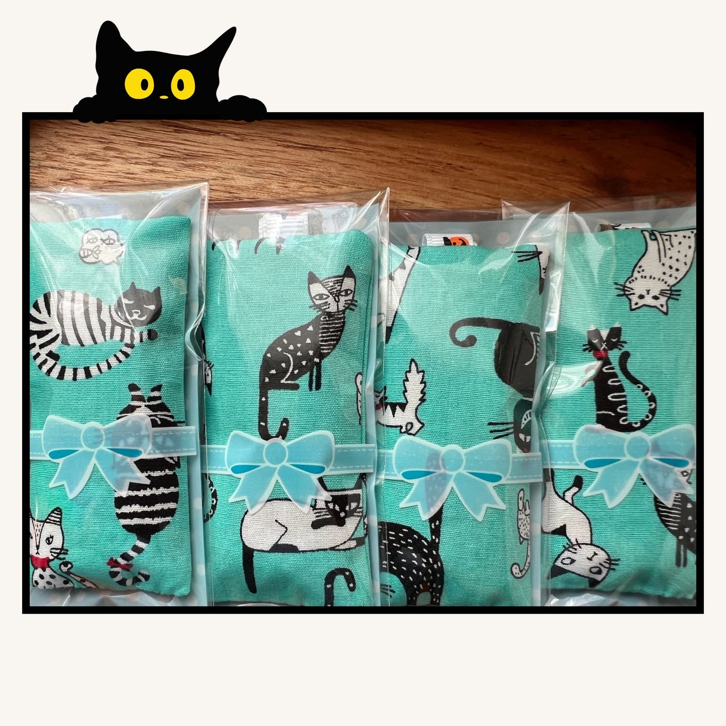 lavender scent sachets with hanging loops - Retro Cat