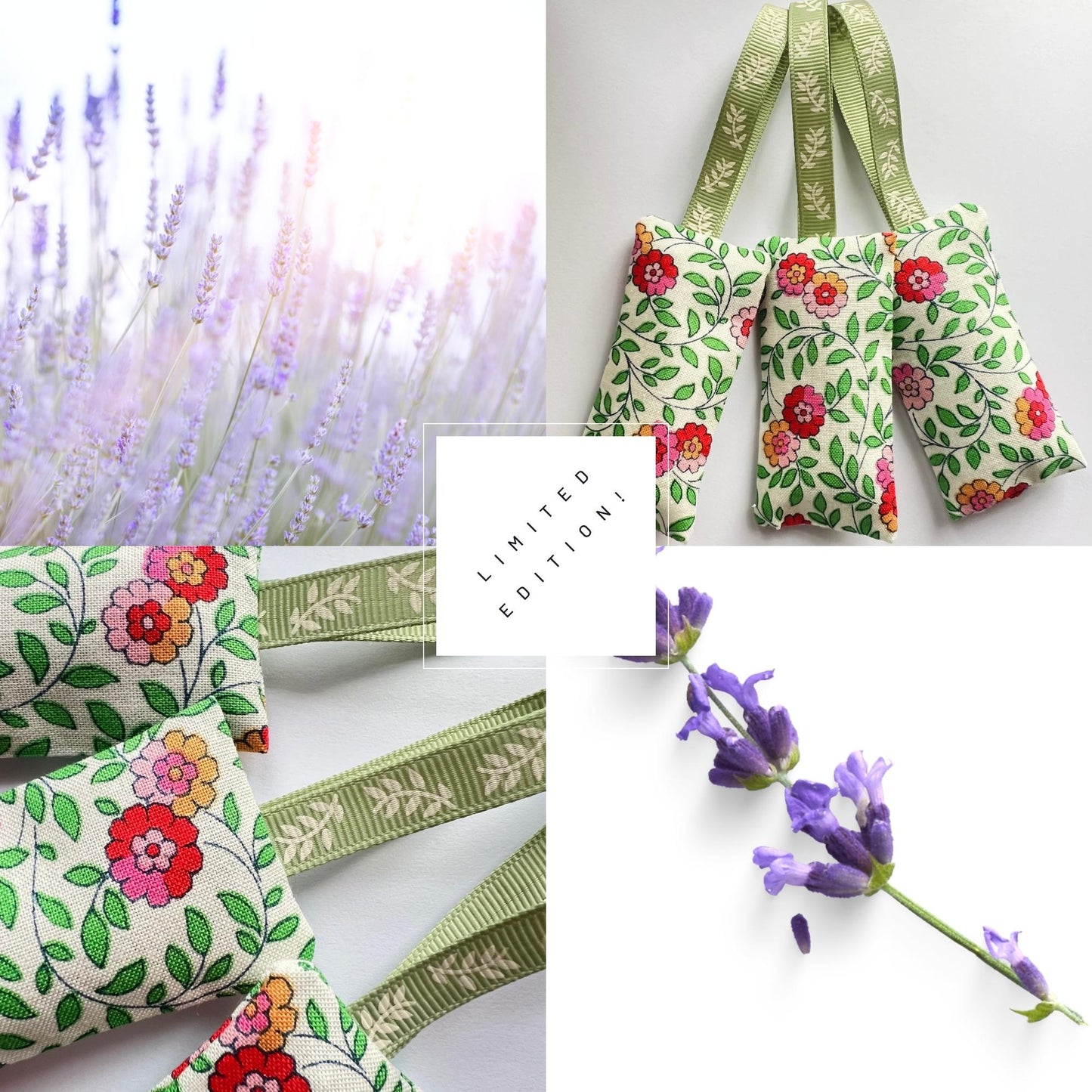 Aromatic Lavender Sachets - Calming Fragrance in Liberty Fabrics