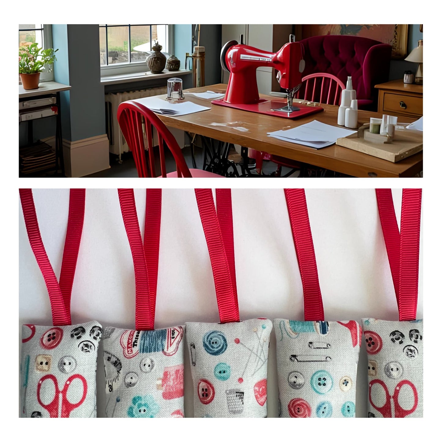 Lavender Bags with Loops -A Stitch in Time