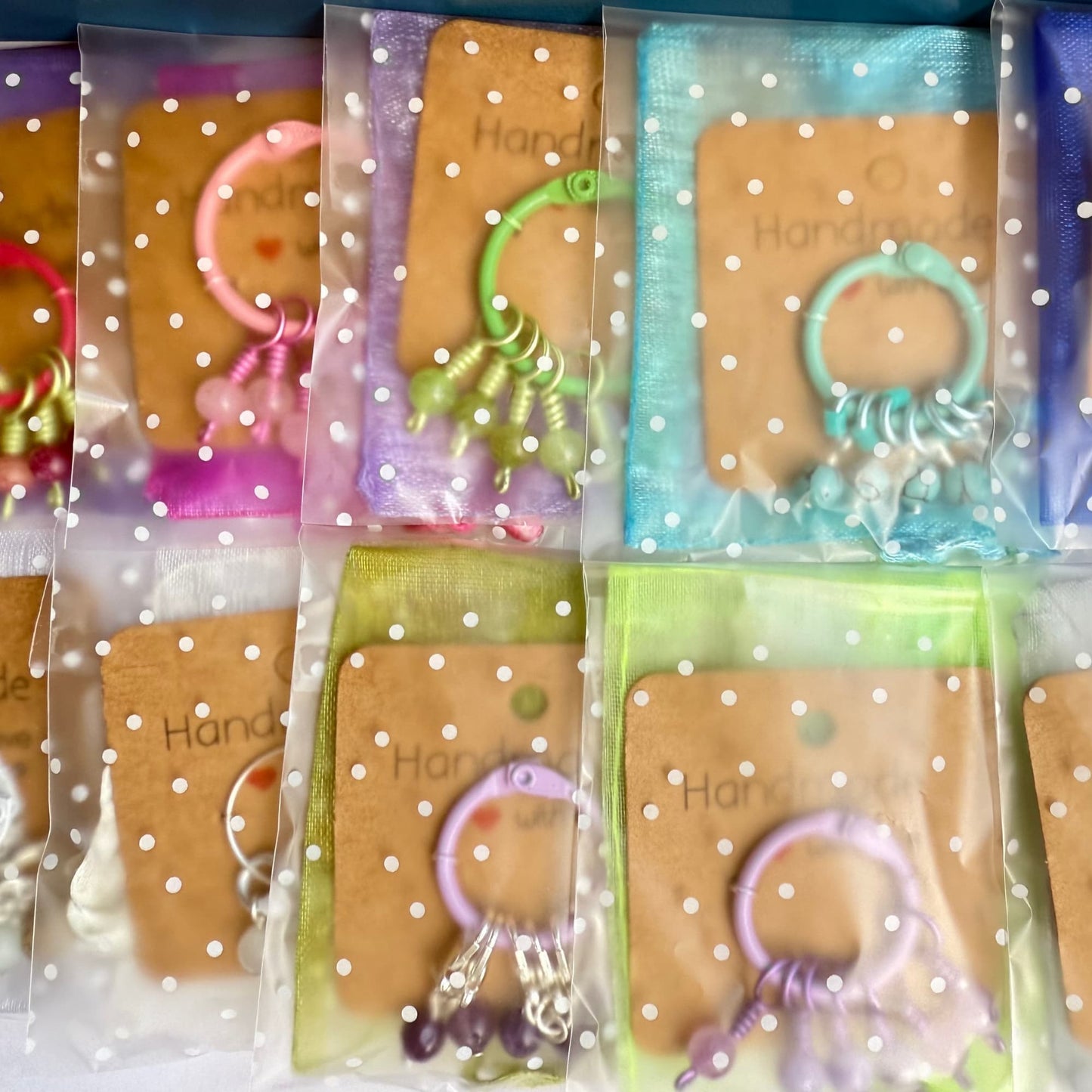 Aquamarine Stitch Markers - Sea