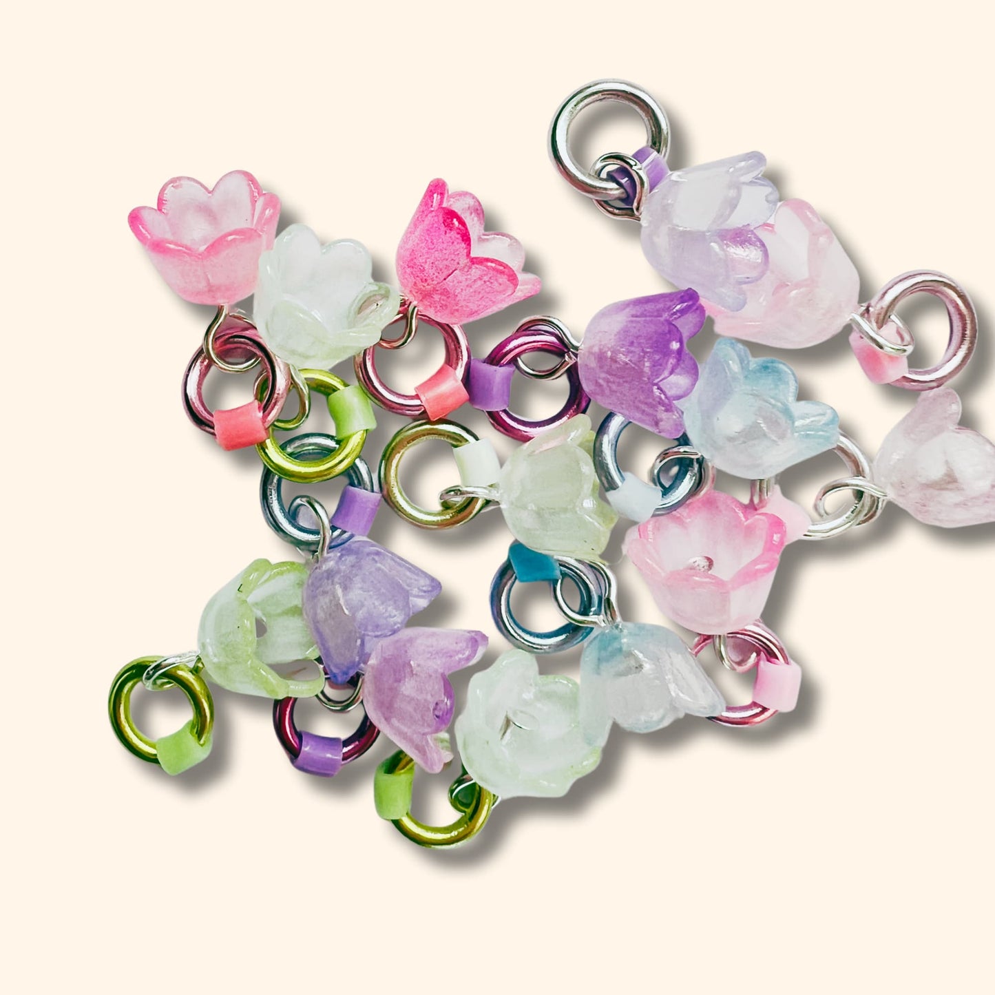 Flower Stitch Markers for Knitting - Spring Blooms
