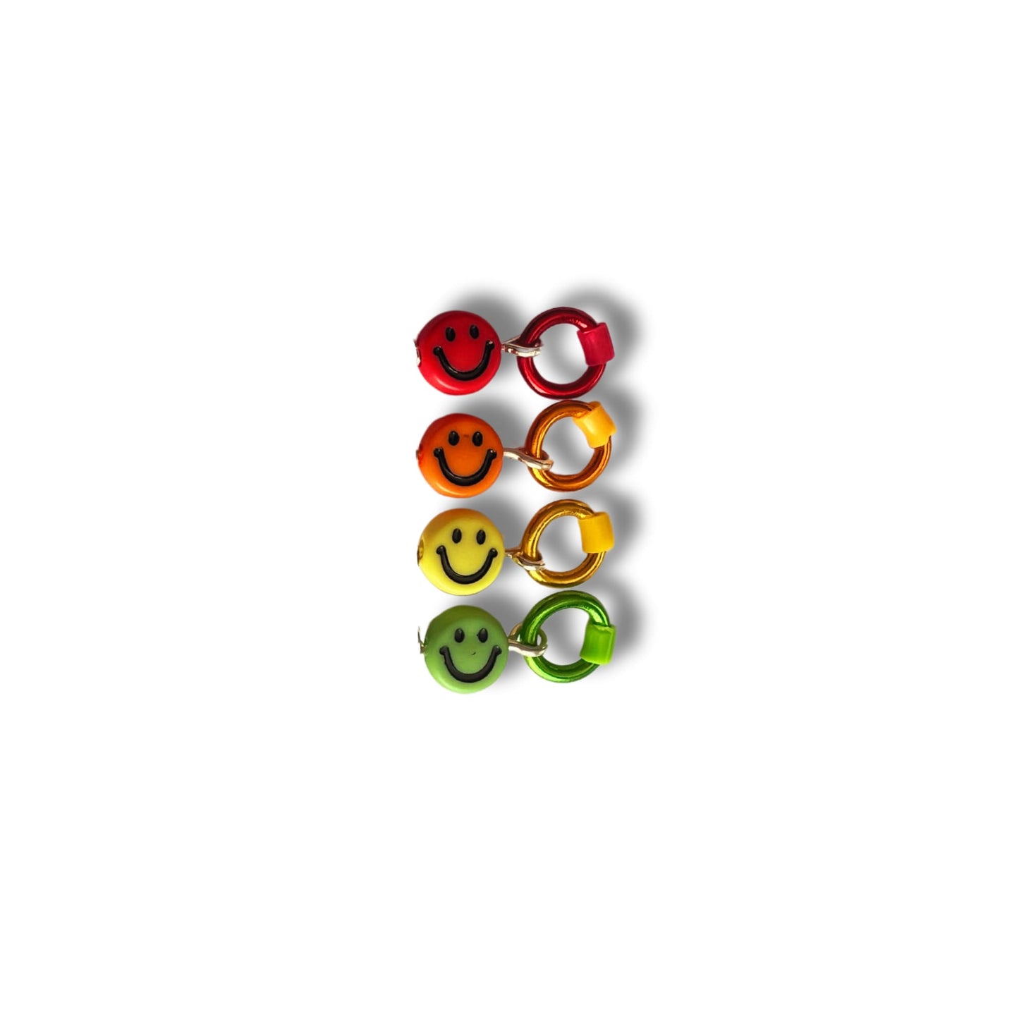 Rainbow Stitch Markers - Smiley Faces