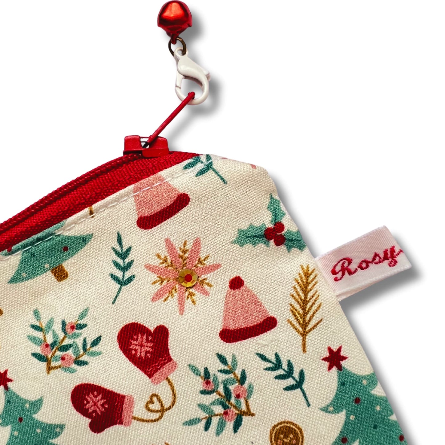 Christmas Knitting purse - Gingerbread Sparkle