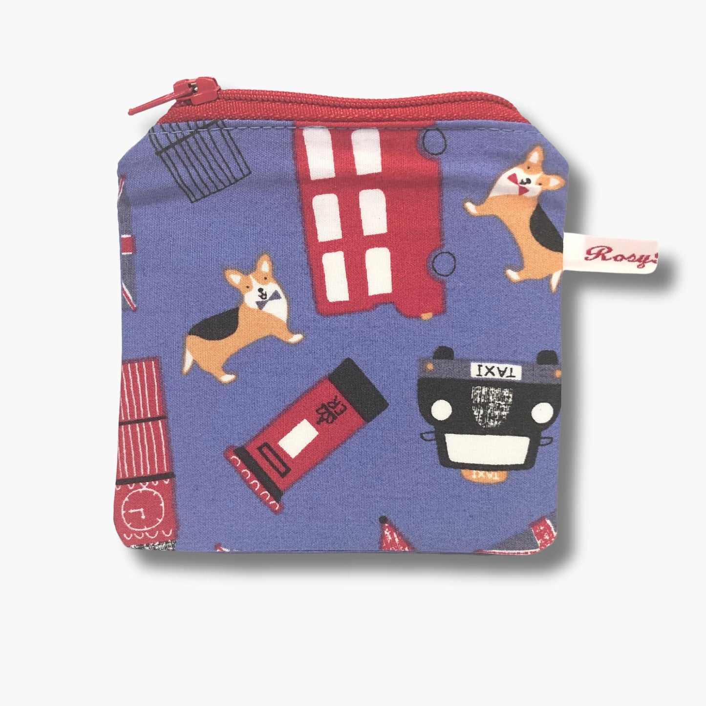 London Purse with Zip - Retro Corgi