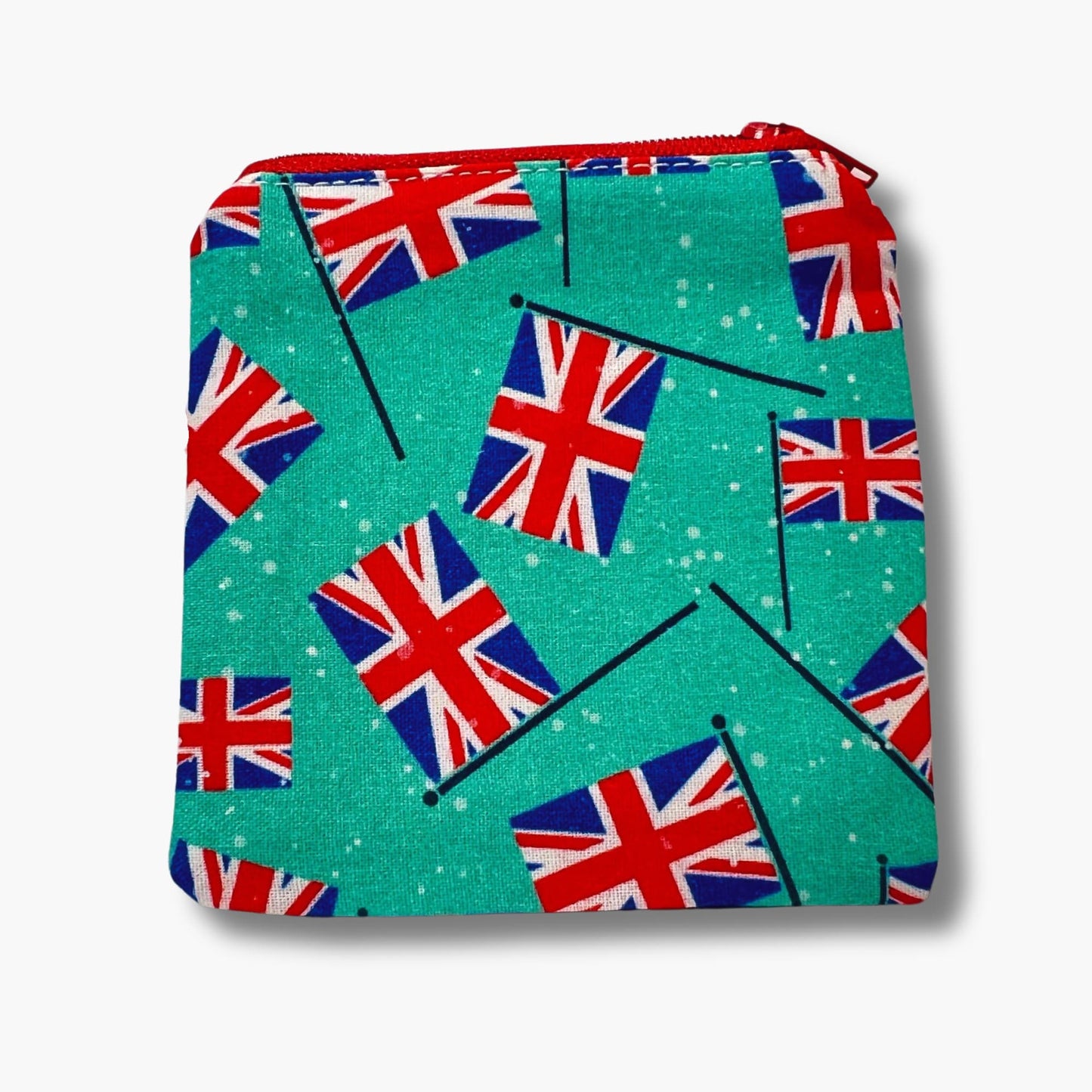 Vintage British Flag Print Knitting Case - Zipped Storage for Knitters' Tools & Markers