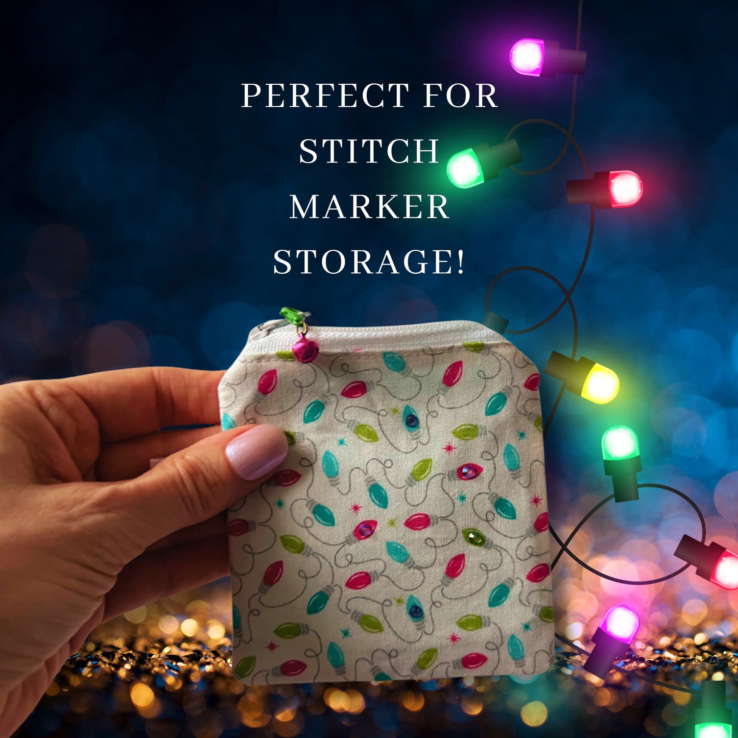 Christmas Knitting case Limited edition - Fairy Lights