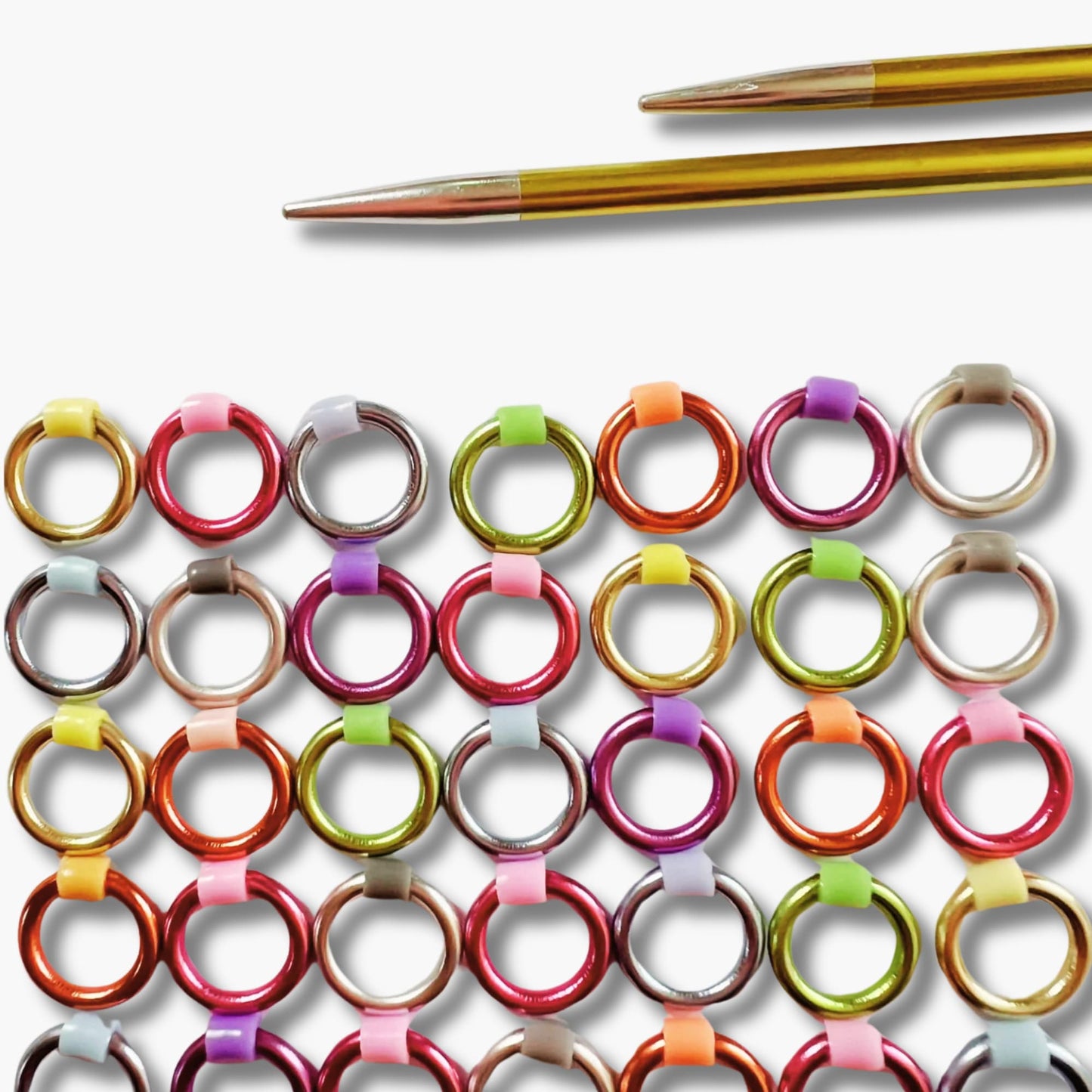 Pastel Stitch Markers for Sock, Lace & Knitting - Pastel Hoops