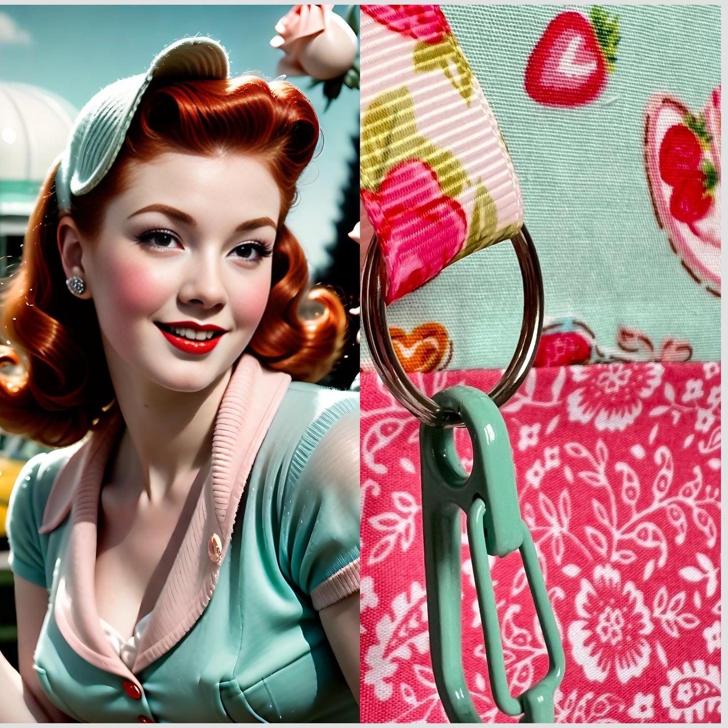 Floral Patchwork Knitting Project Bag - Summer Rose