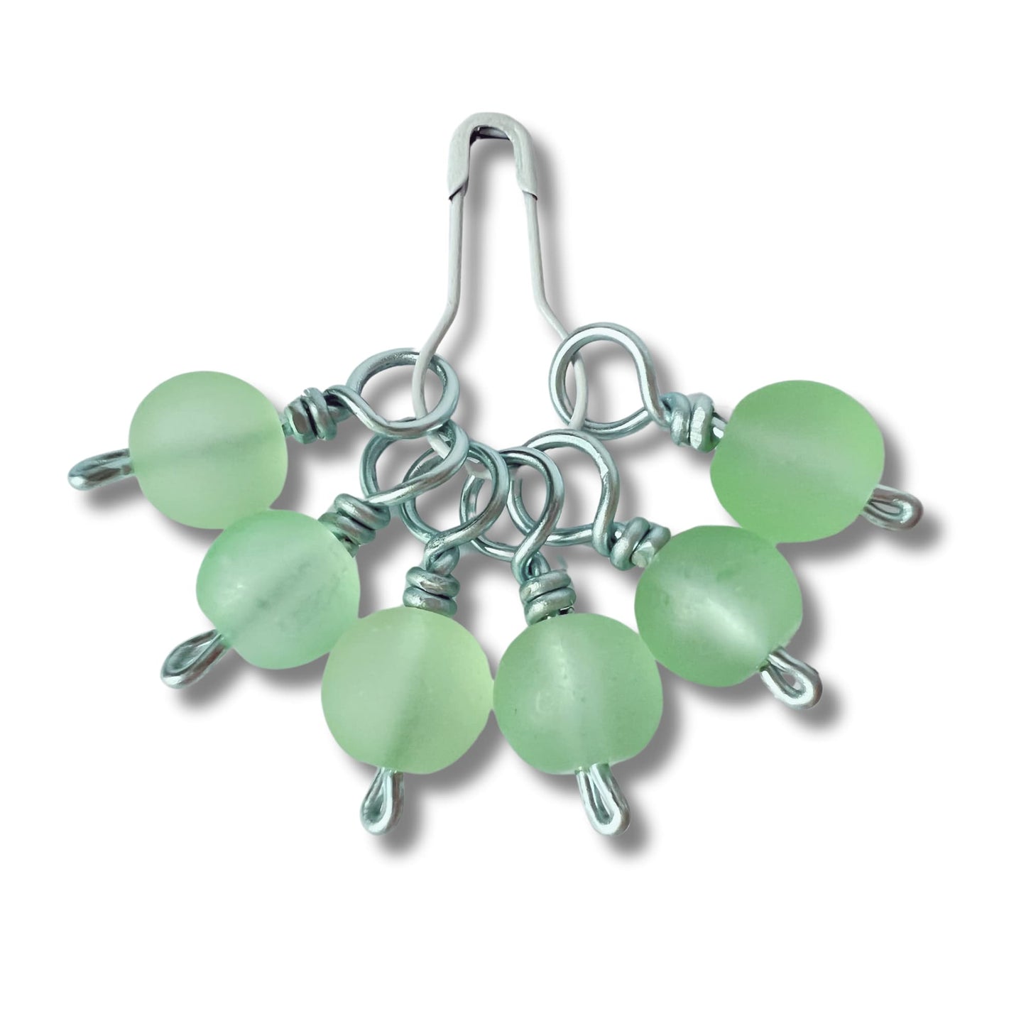 Stitch Markers, Wire Wrapped Snag Free - Sea Spray