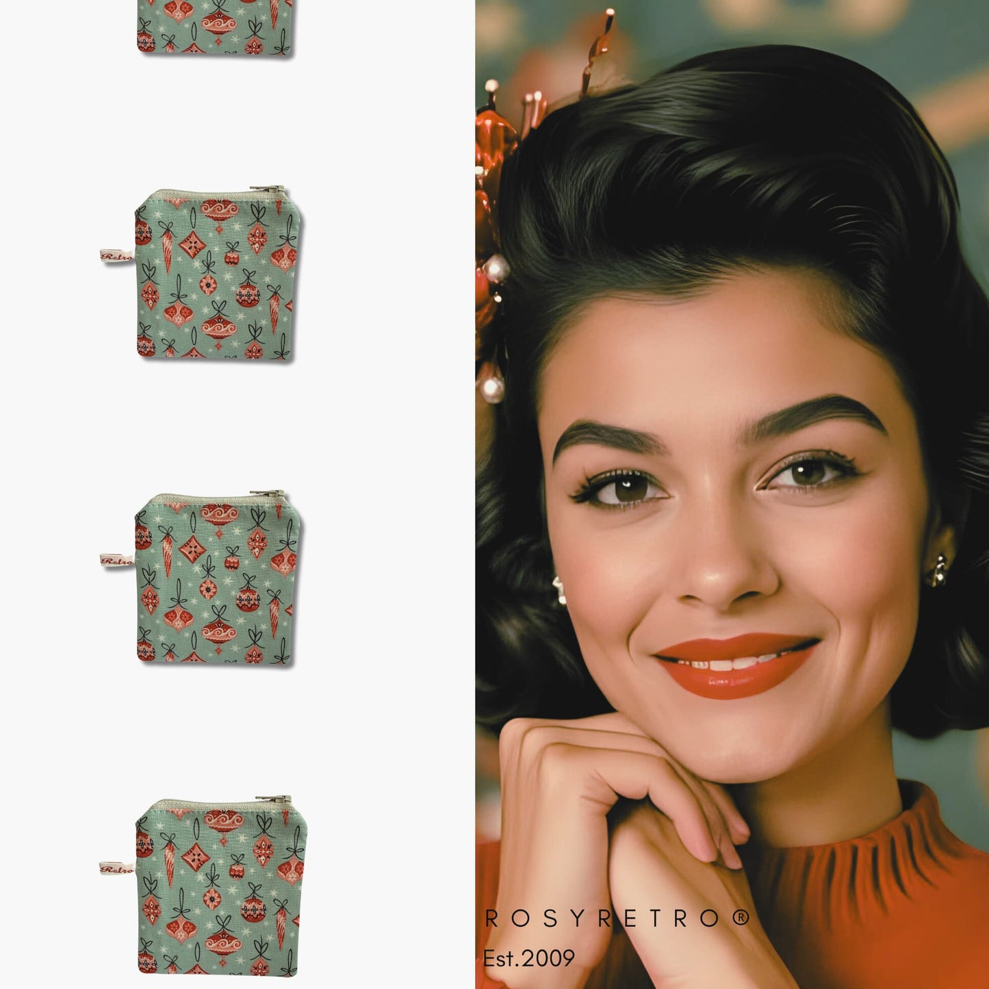 Liberty fabric knitting case Limited edition - Vintage christmas