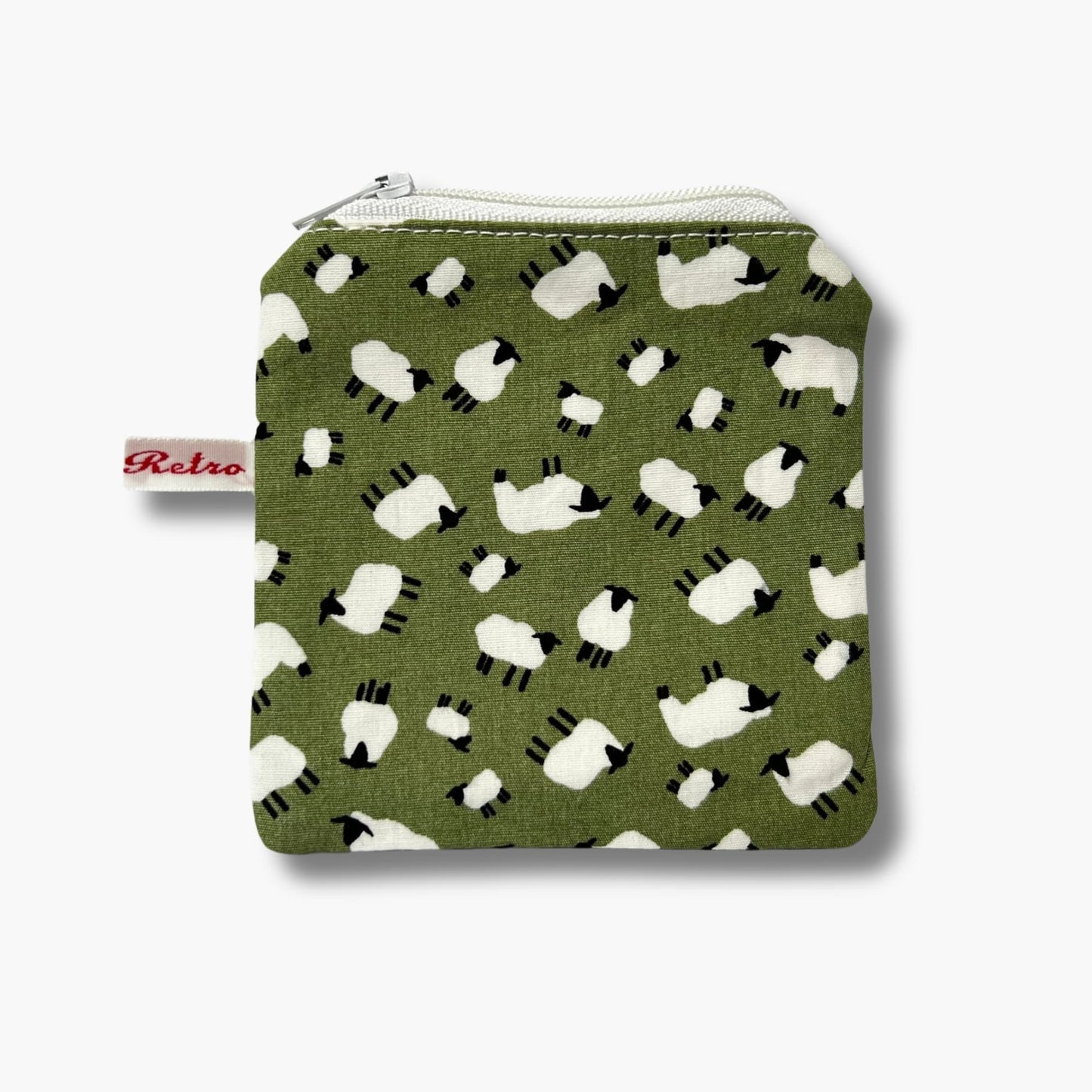 Sheep Print Mini Knitting Notions Case for Stitch Markers