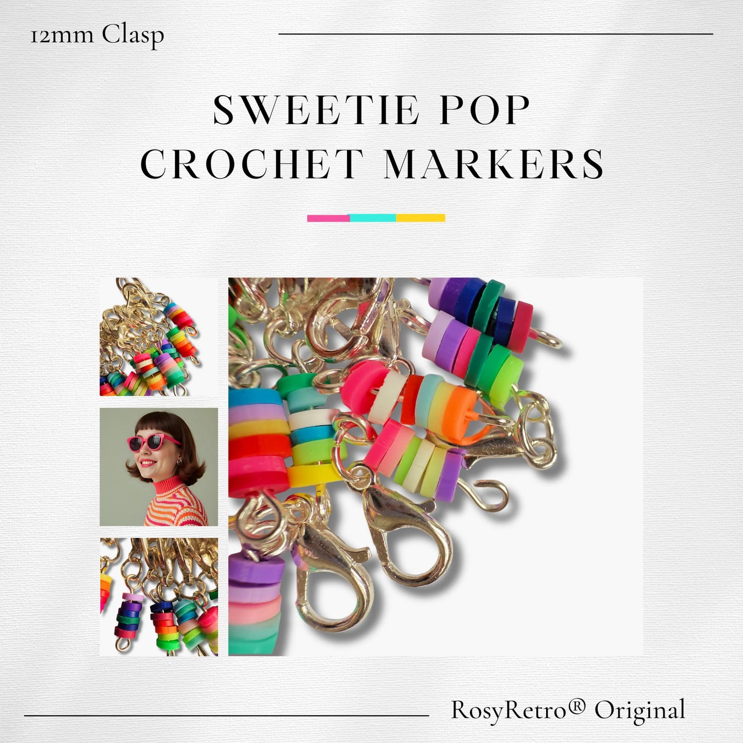 Crochet Stitch Markers - Sweetie Pops