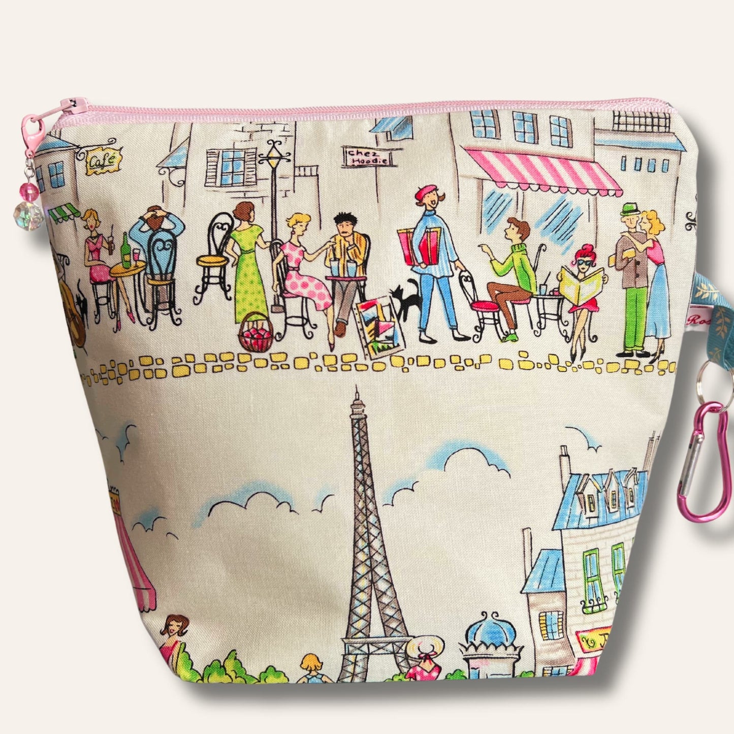 Knitting Project Bag - Fabric by Michael Miller - Paris