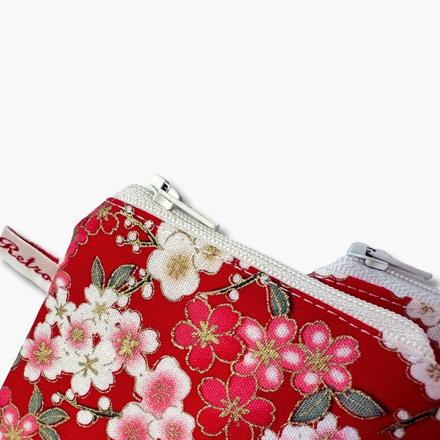 Red Notions Case for Knitters Cherry Blossom Print - Limited Edition