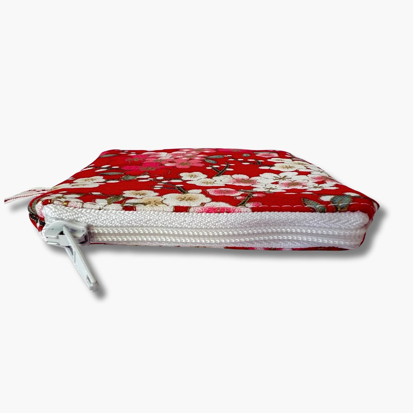 Red Notions Case for Knitters Cherry Blossom Print - Limited Edition