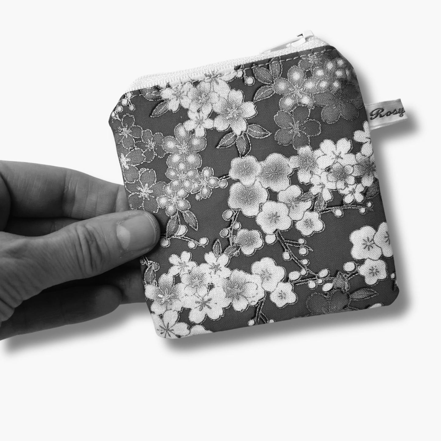 Red Notions Case for Knitters Cherry Blossom Print - Limited Edition