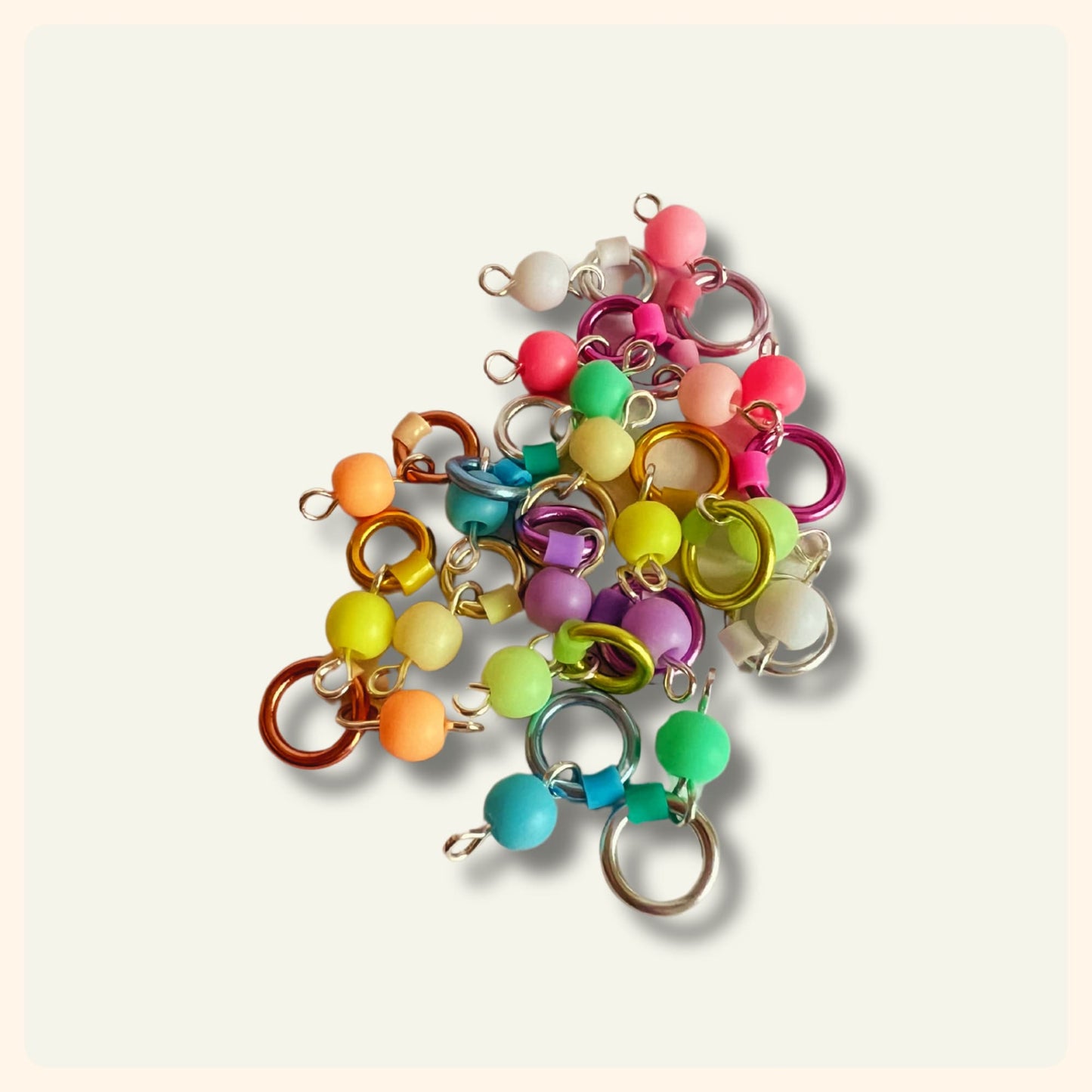 Stitch Markers for Knitting, Pastel Candy Colours - Bons Bons