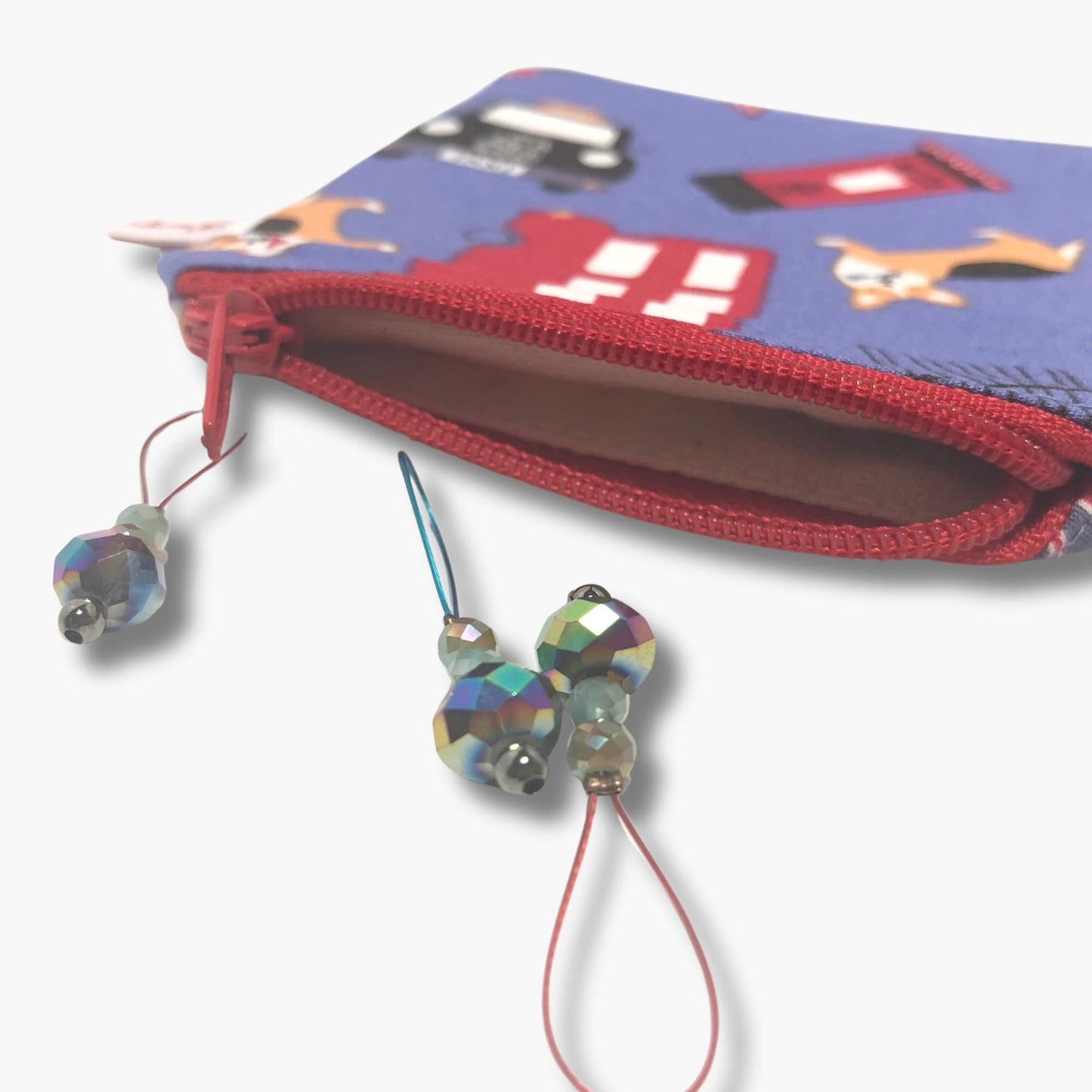 London Purse with Zip - Retro Corgi