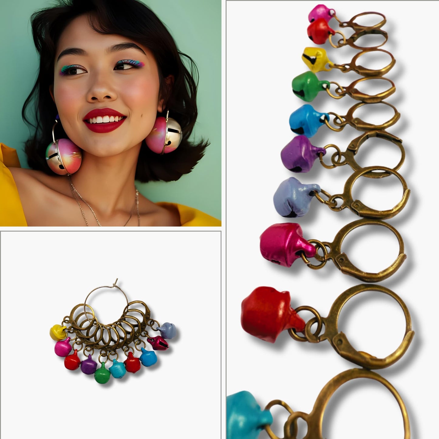 Knitting Stitch Markers - Jingle Bells