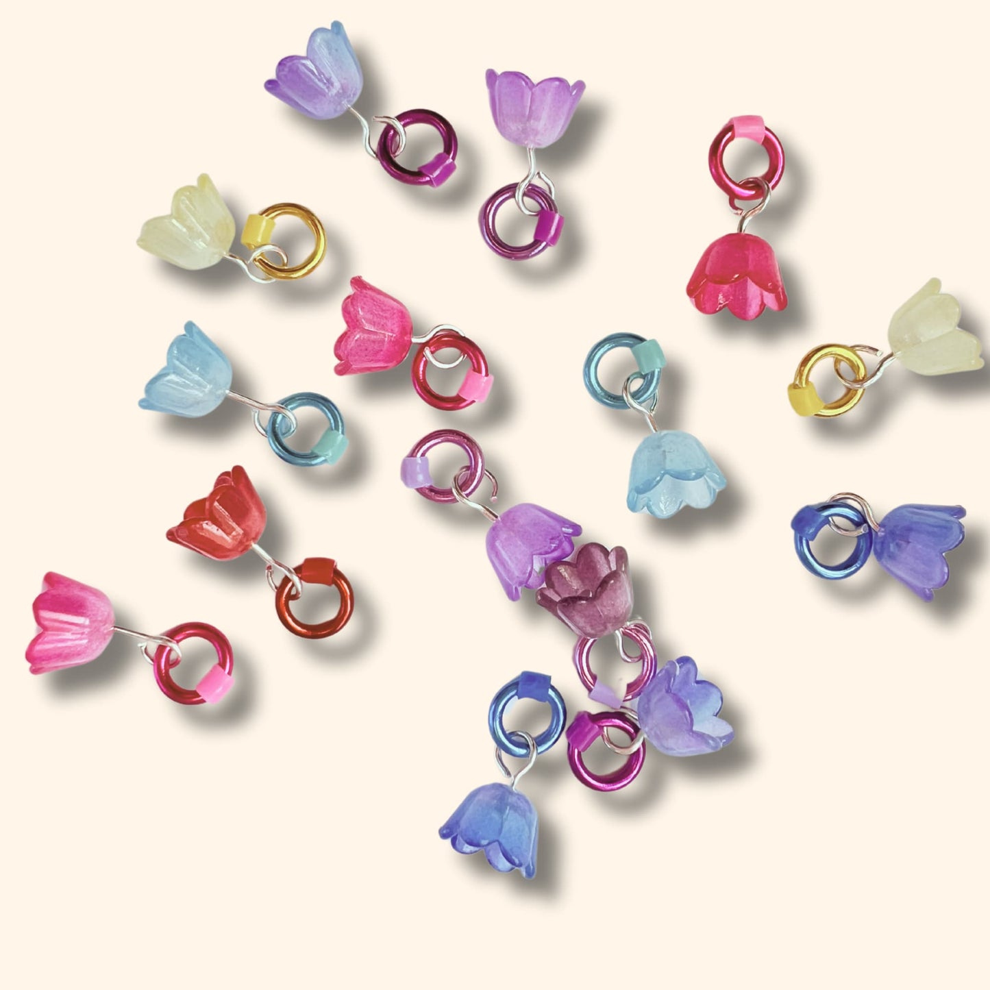 Flower Stitch Markers for Knitting - Summer Blooms