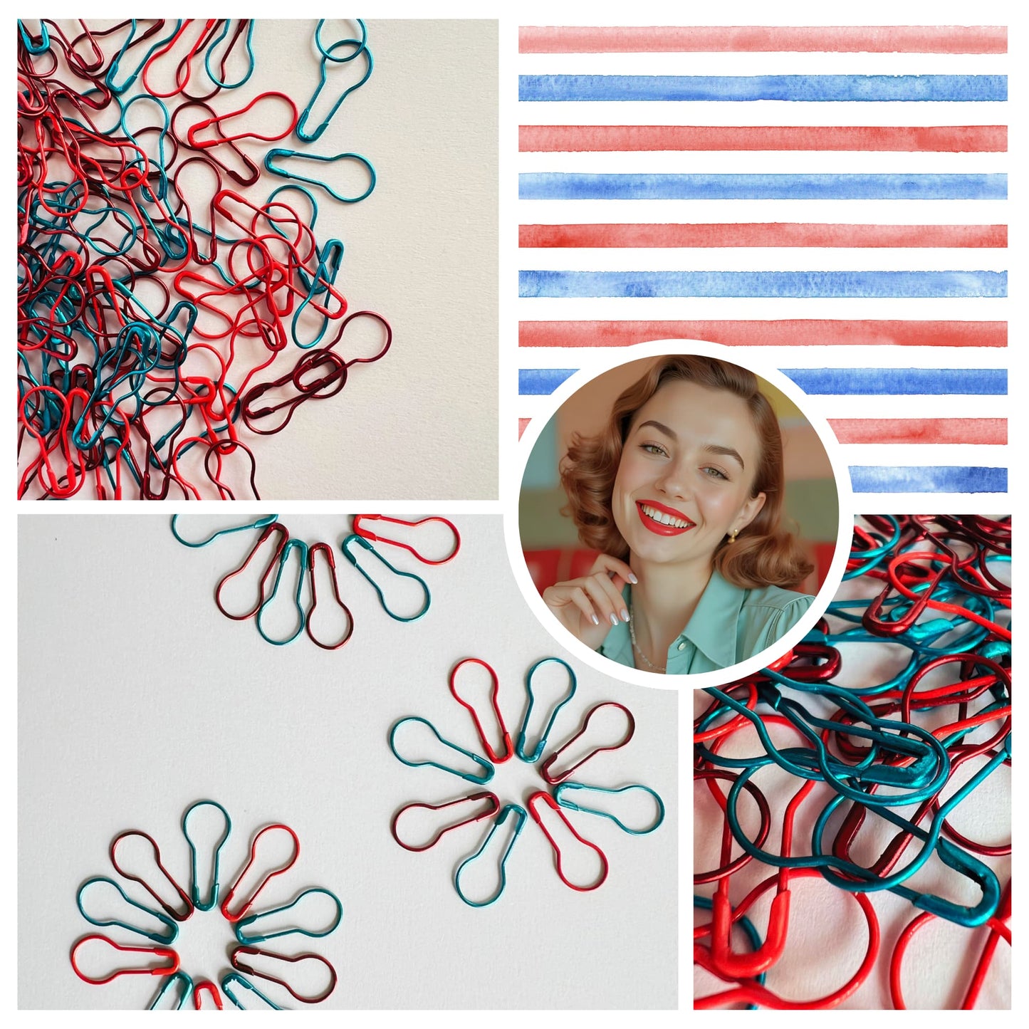 Knitting & Crochet Lock Stitch Markers - Diner