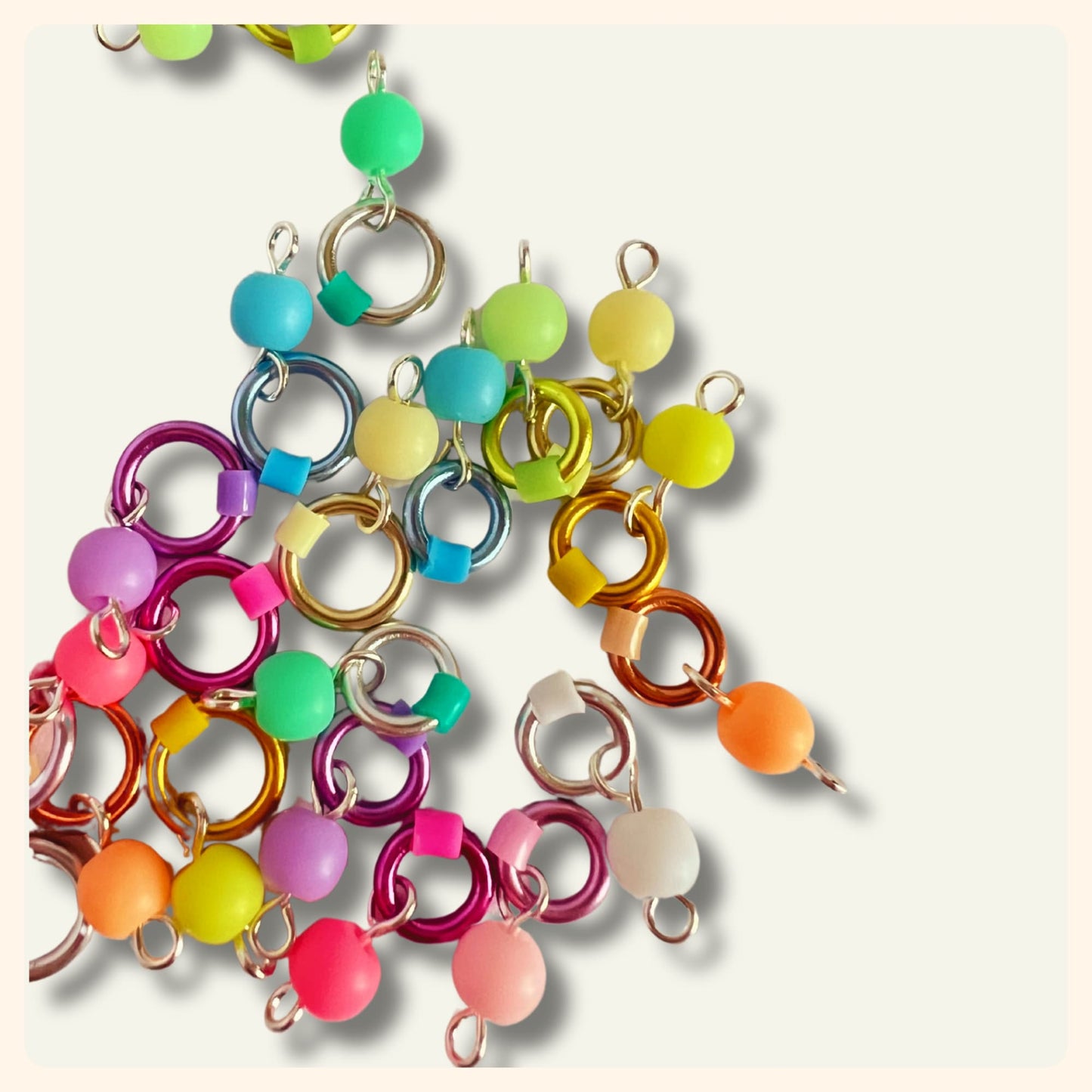 Stitch Markers for Knitting, Pastel Candy Colours - Bons Bons