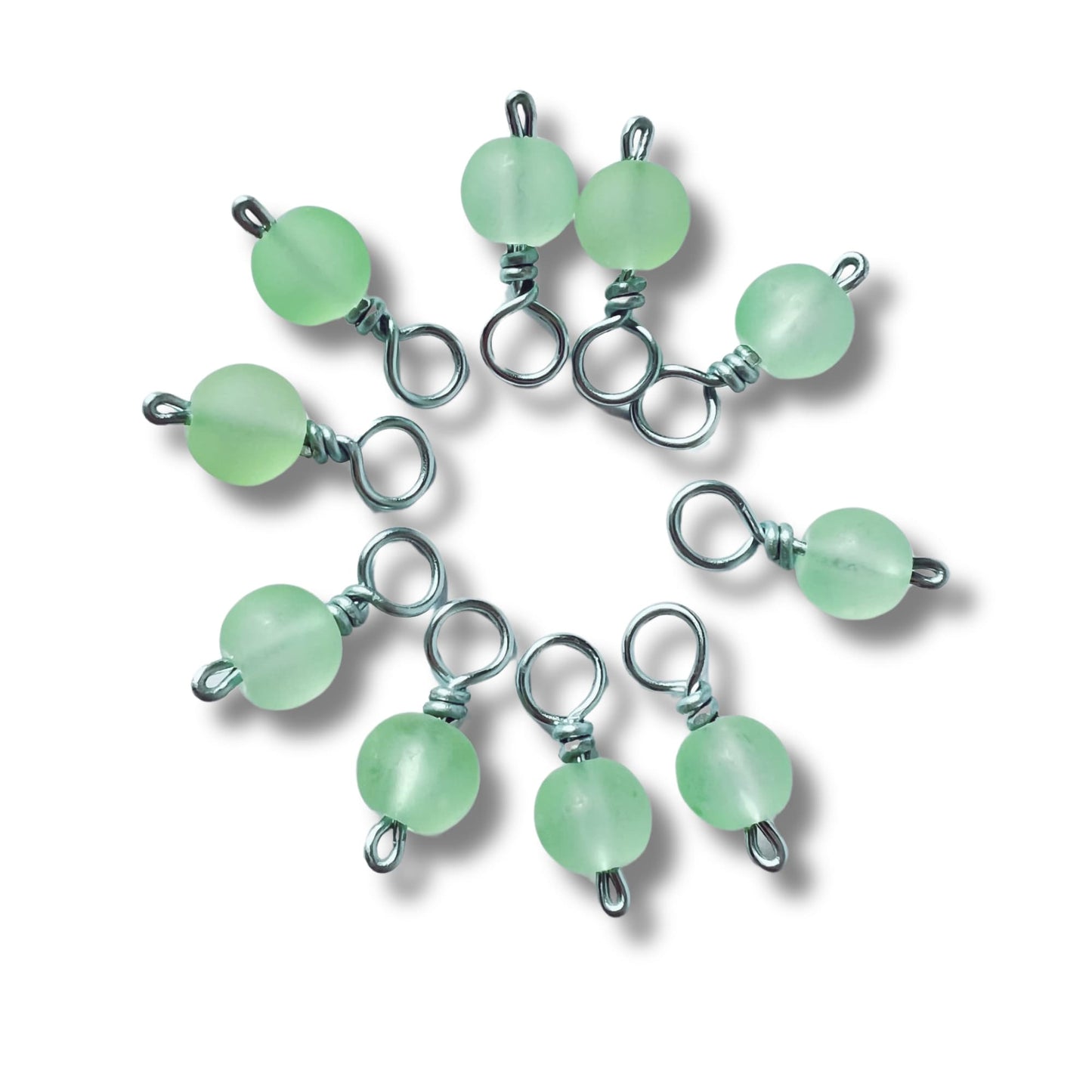 Stitch Markers, Wire Wrapped Snag Free - Sea Spray