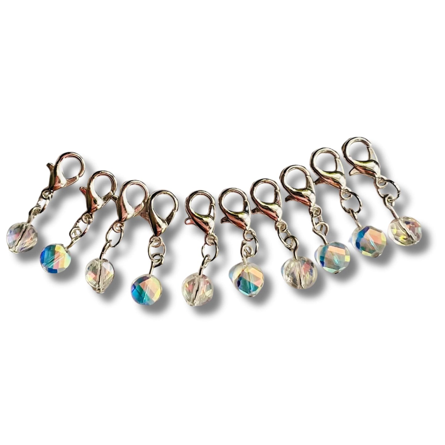 Crochet Stitch Markers - Crystal tears