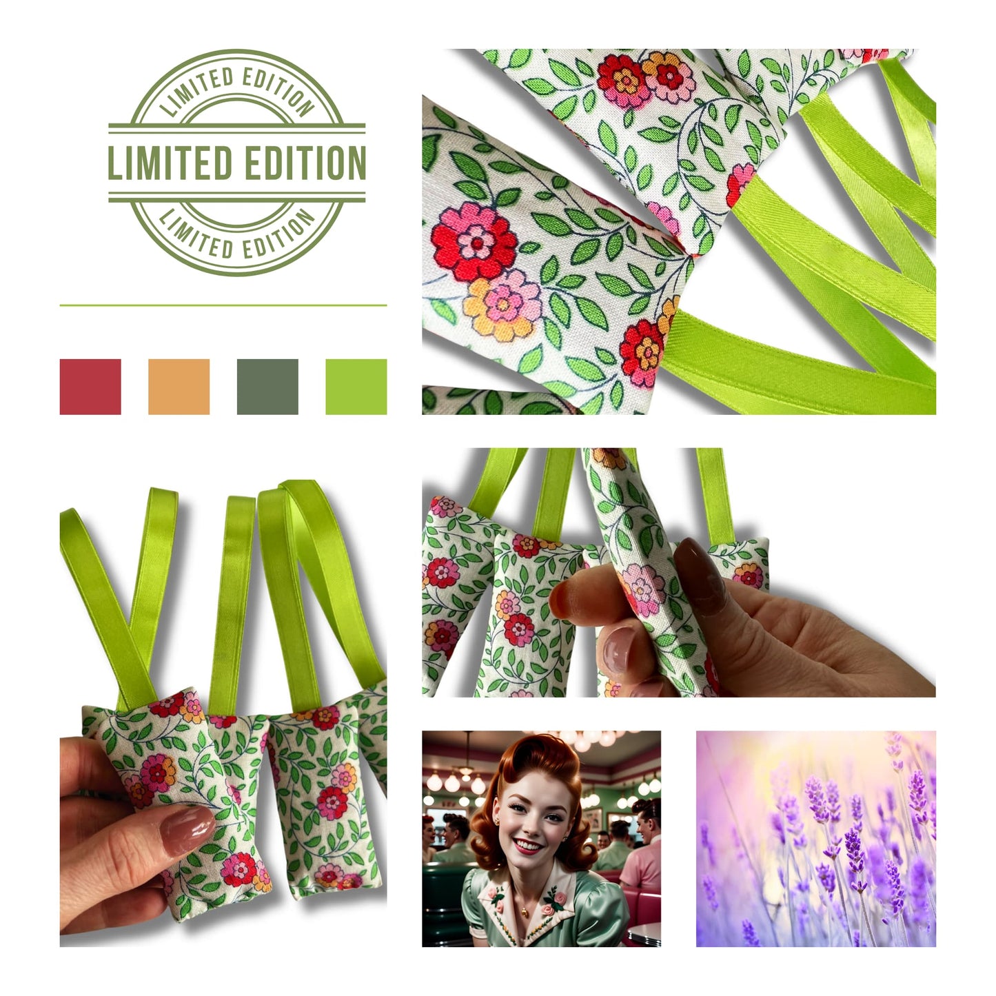 Lavender Sachets Liberty of London Fabric - Marigolds from The Artists Home Collection