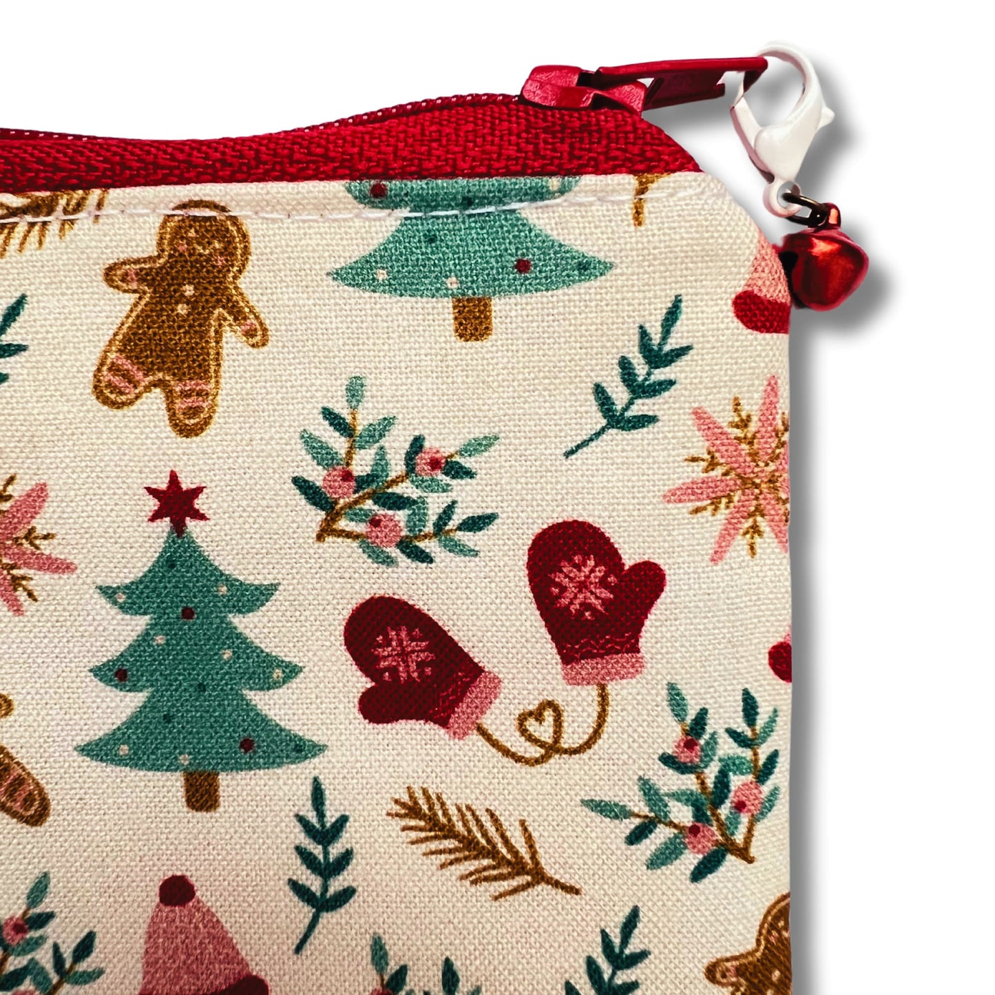 Christmas Knitting purse - Gingerbread Sparkle