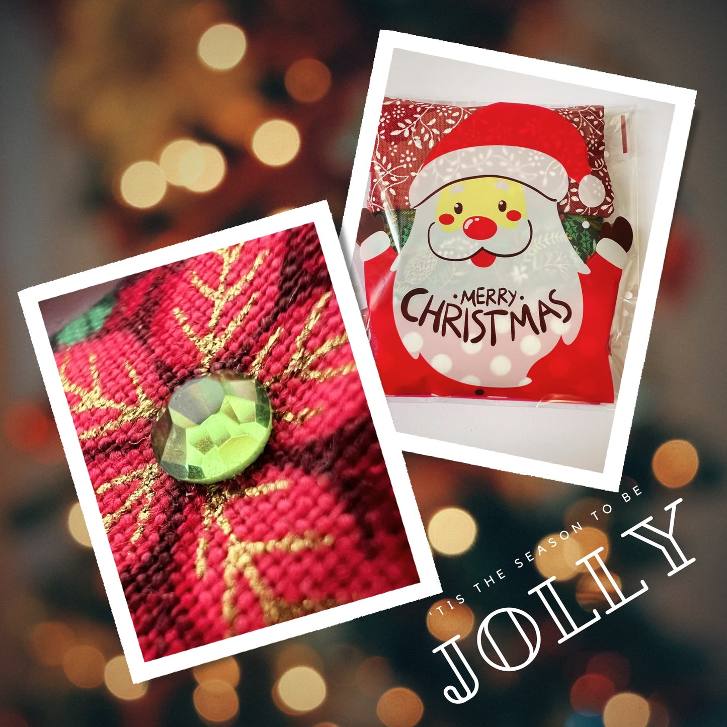 Lavender bags Xmas Set - Holly Jolly