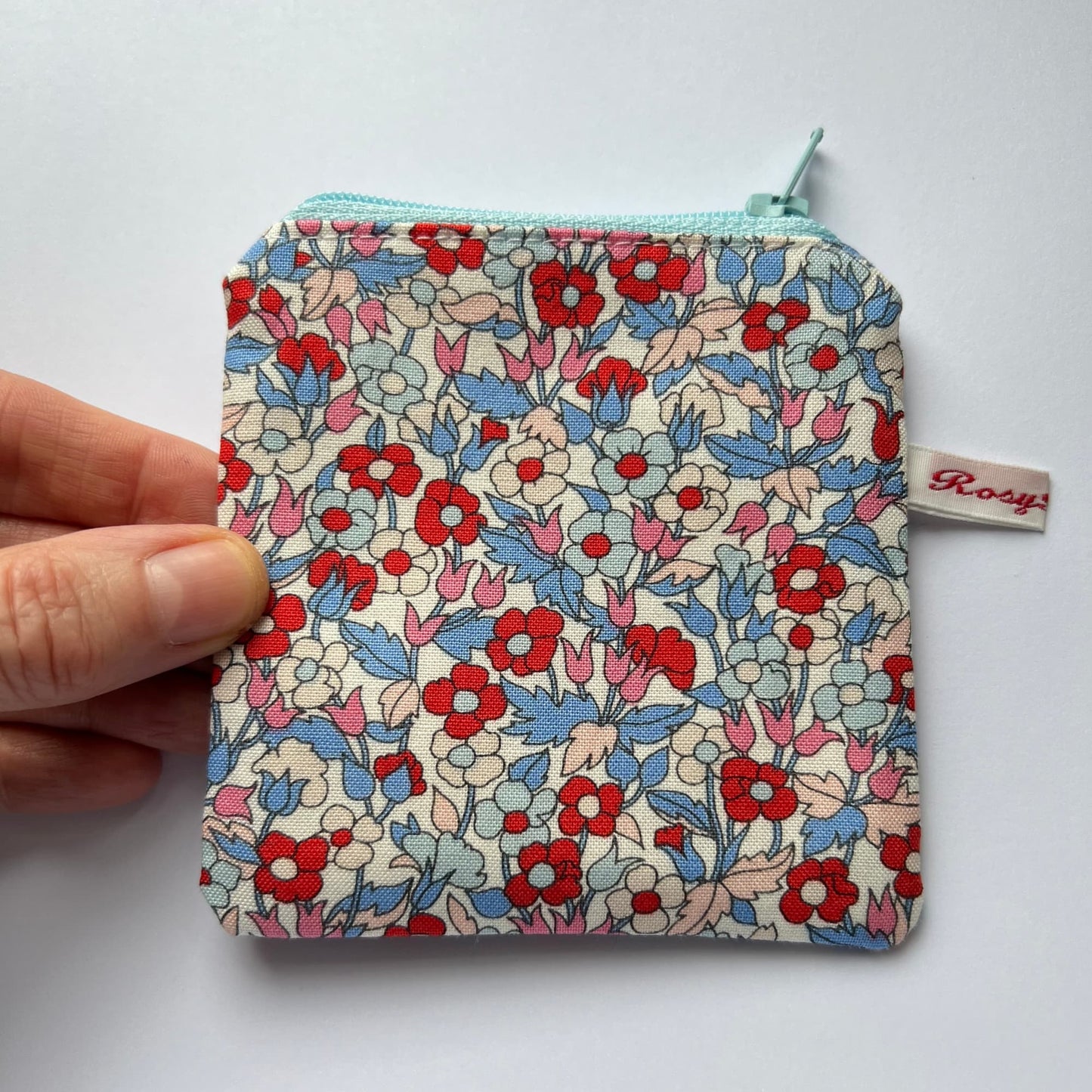 Liberty Fabric Purse - Piccadilly Poppy from The Carnaby Collection