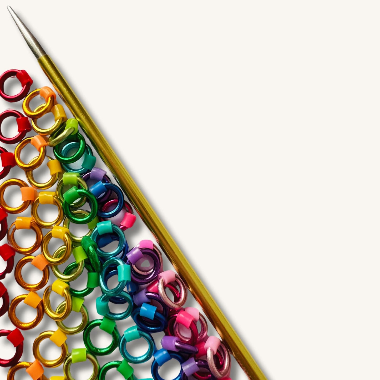 Rainbow Stitch Markers for Sock, Lace & Knitting - Snag Free in 4 Sizes