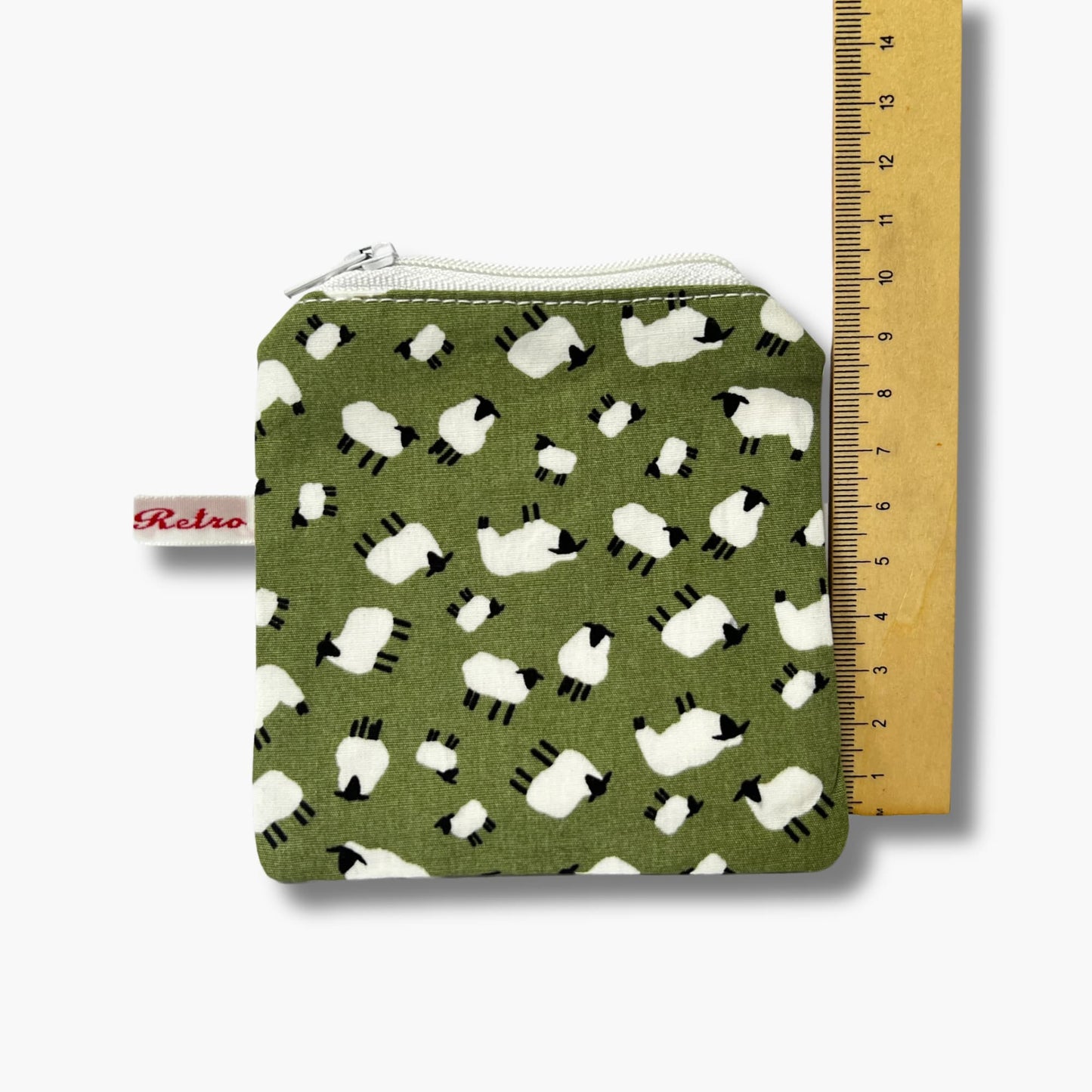 Sheep Print Mini Knitting Notions Case for Stitch Markers