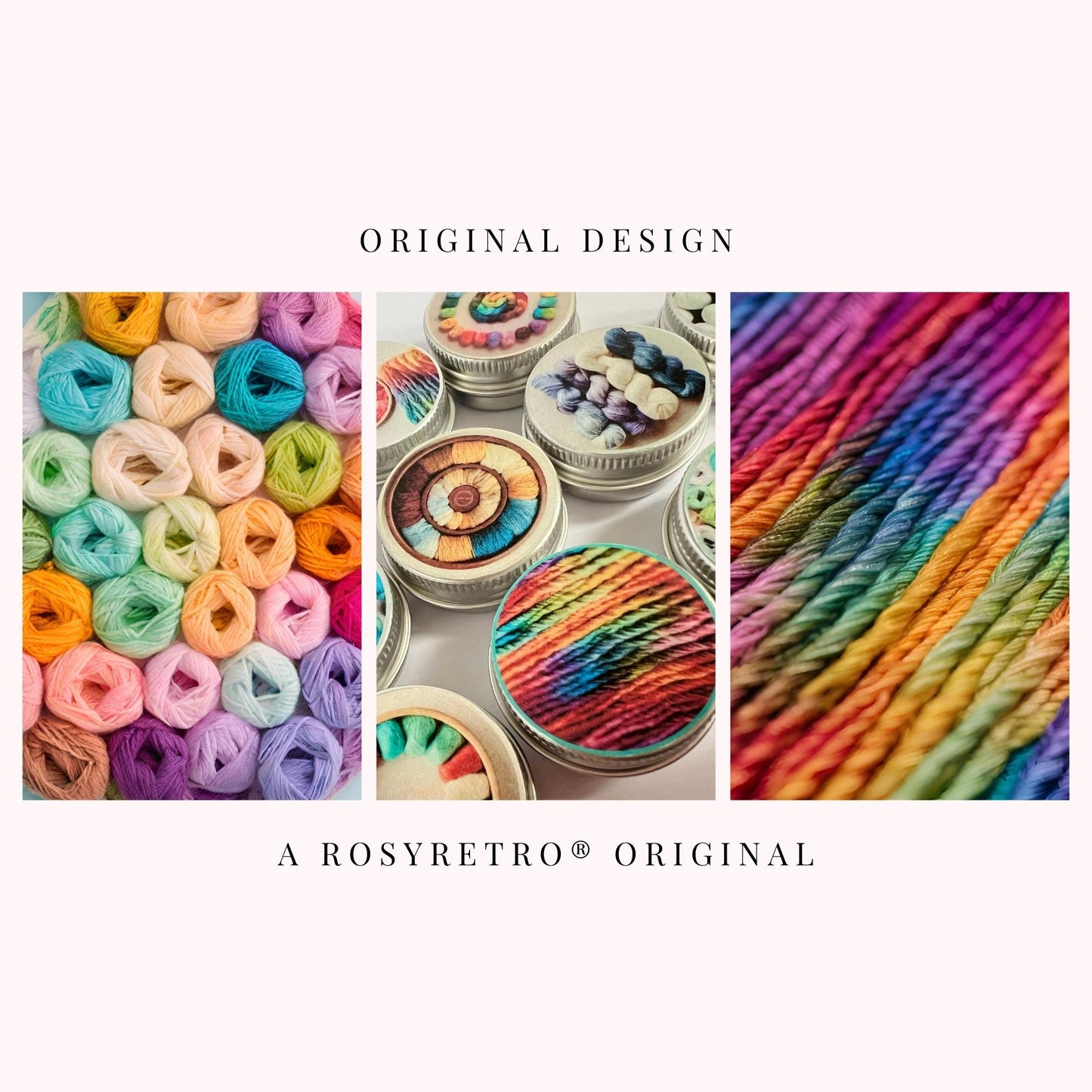 Knitting Stitch Markers Set 40 Markers and tin - Rainbow Yarn
