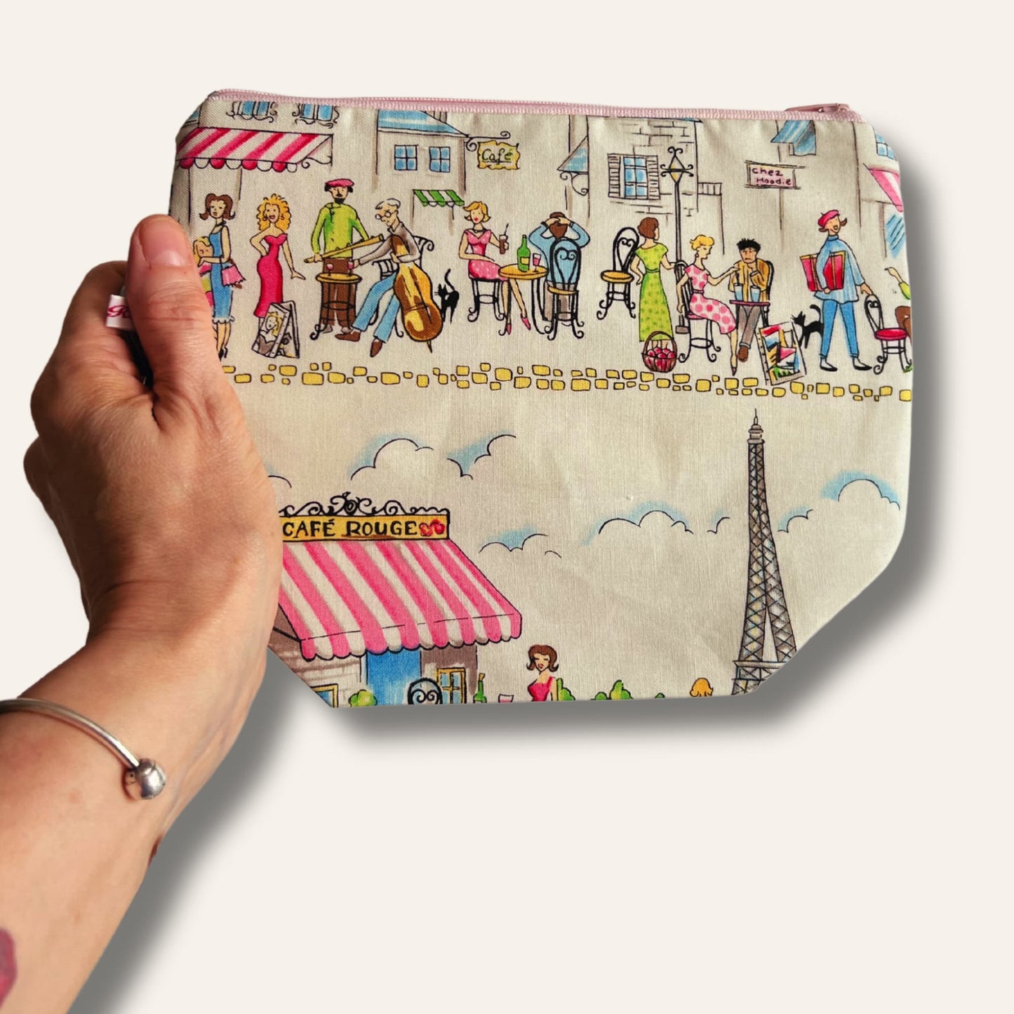 Knitting Project Bag - Fabric by Michael Miller - Paris