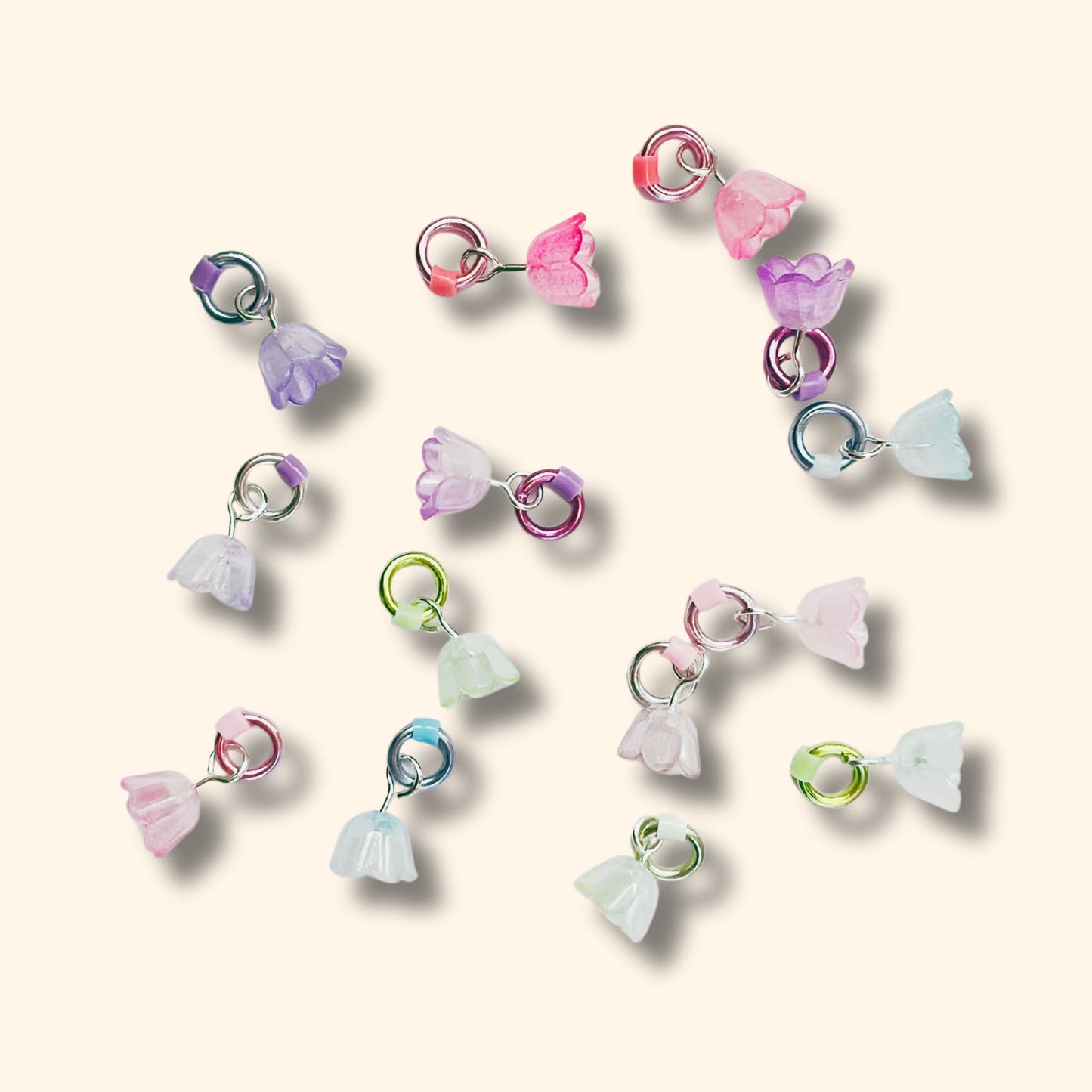 Flower Stitch Markers for Knitting - Spring Blooms