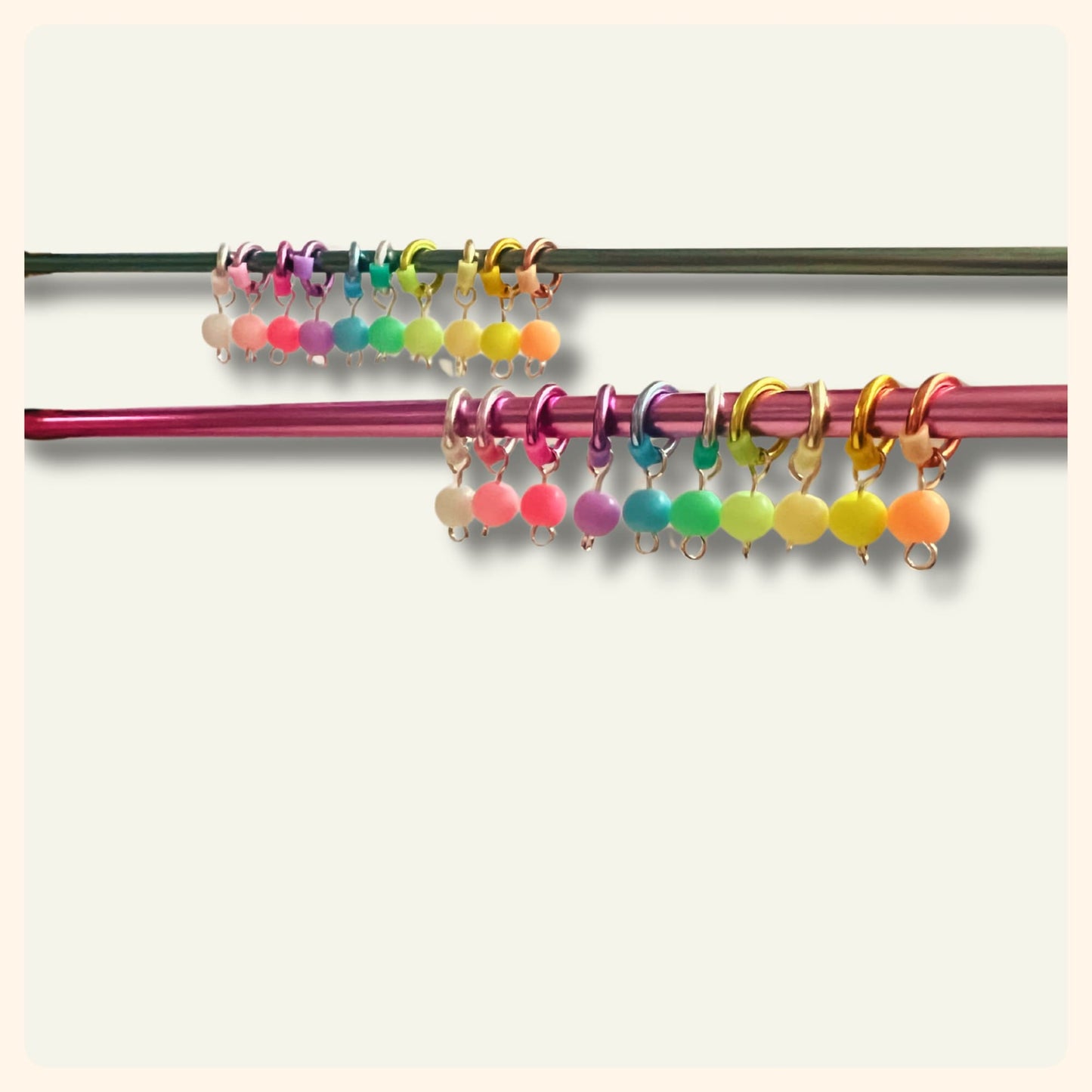 Stitch Markers for Knitting, Pastel Candy Colours - Bons Bons