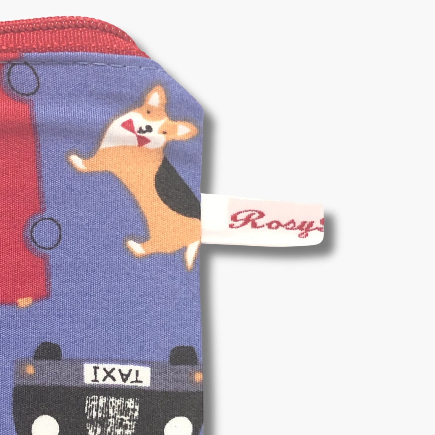 London Purse with Zip - Retro Corgi