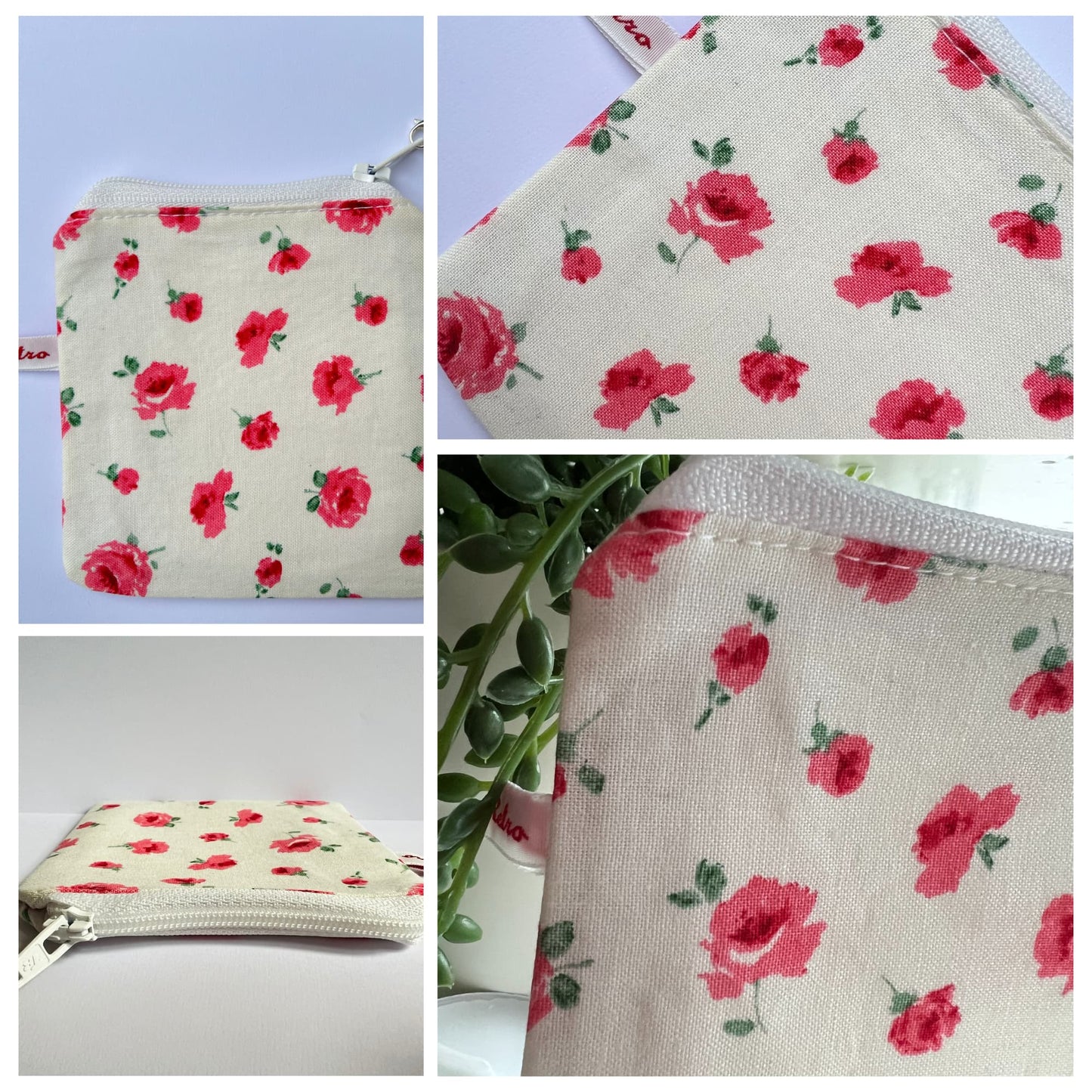 Liberty Fabric Mini Floral Rose Knitting Case for Portable Projects