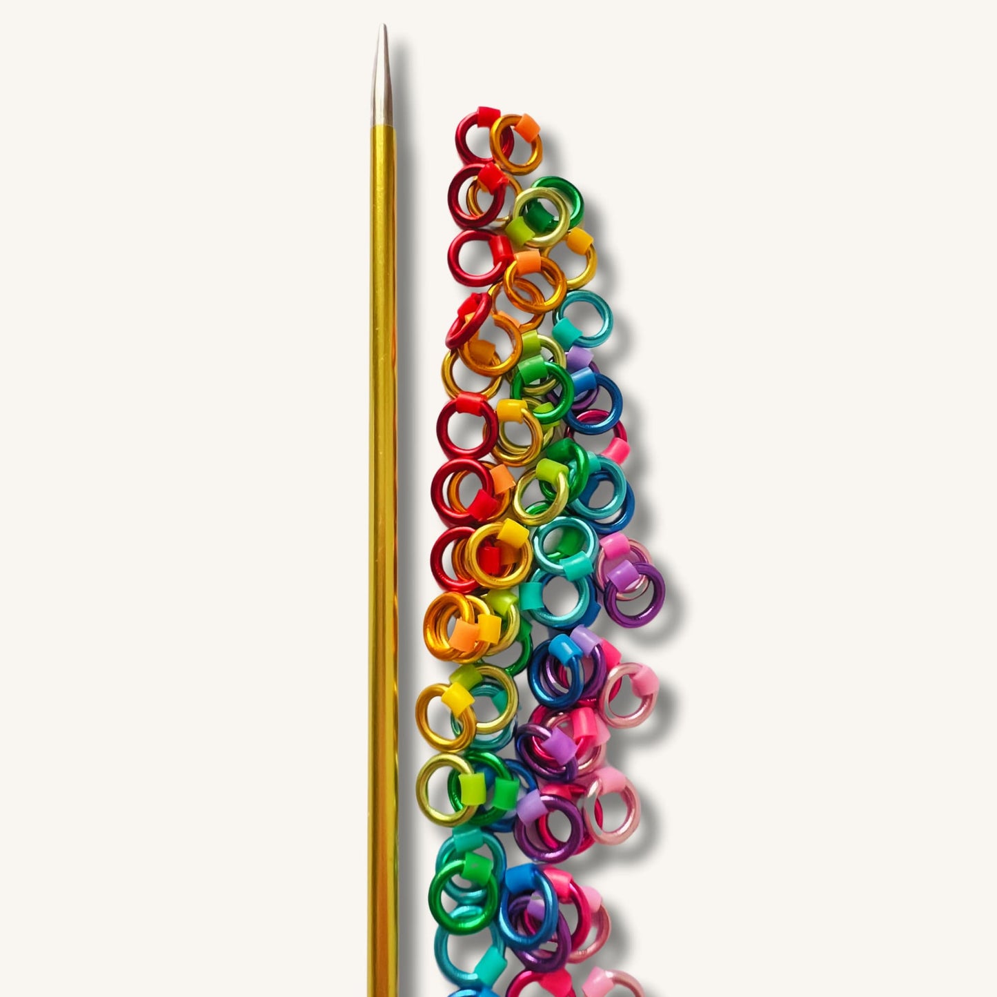 Rainbow Stitch Markers for Sock, Lace & Knitting - Snag Free in 4 Sizes