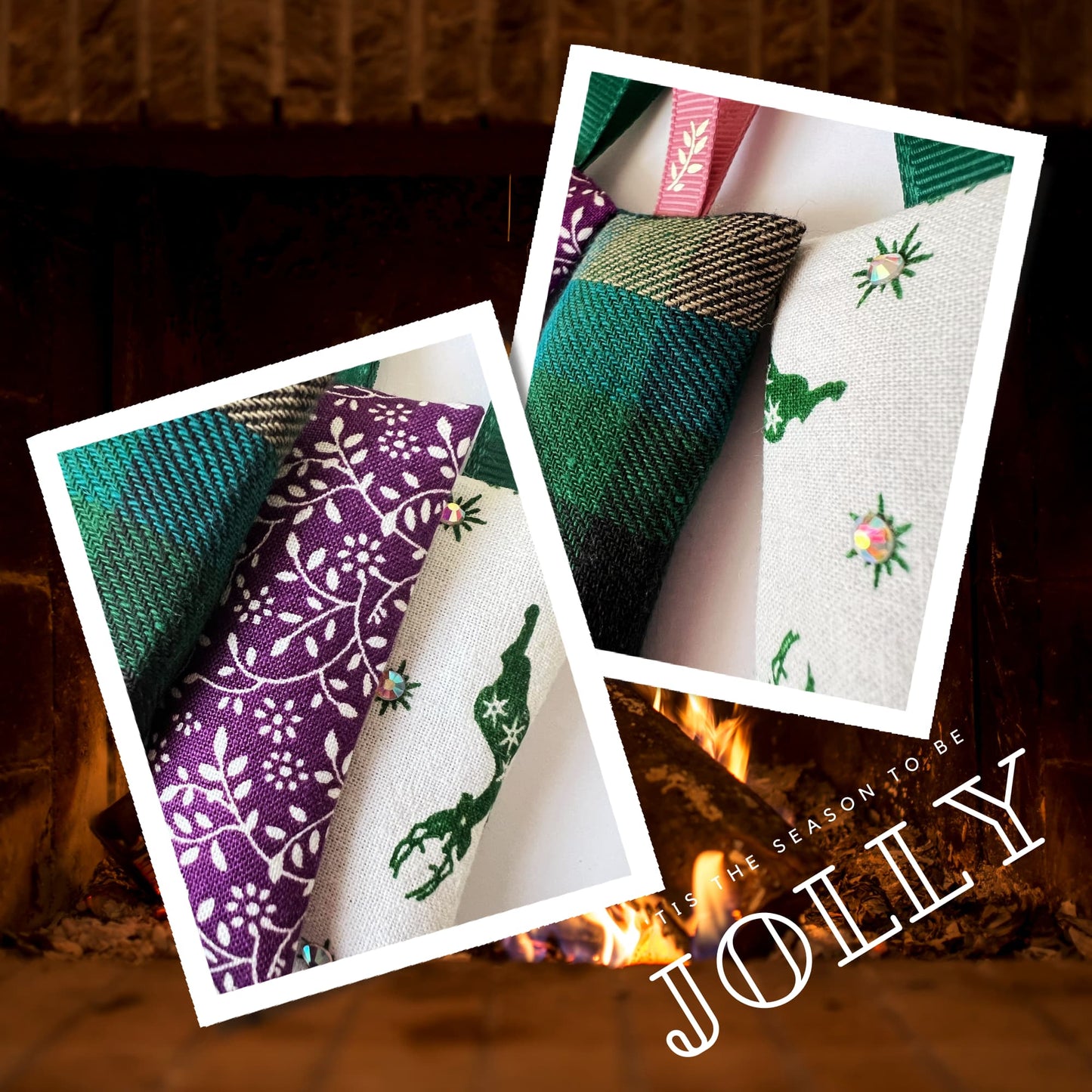 Christmas Scent sachet SET , lavender bags - Highland Fling