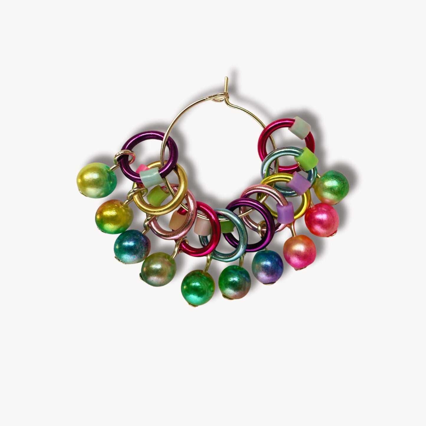 Knitting Stitch Markers in Rainbow Pastels, Snag Free - Unicorn Tears
