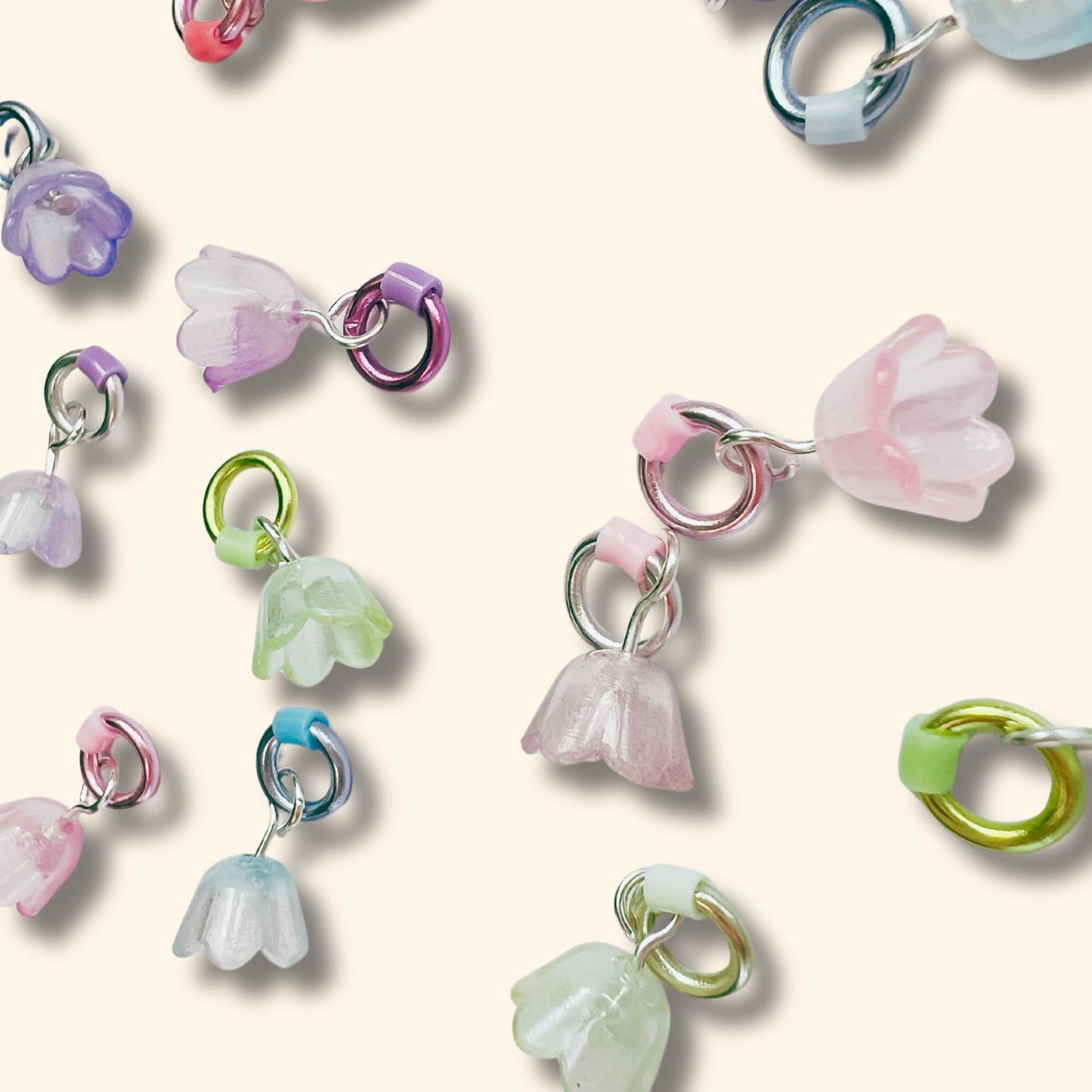 Flower Stitch Markers for Knitting - Spring Blooms