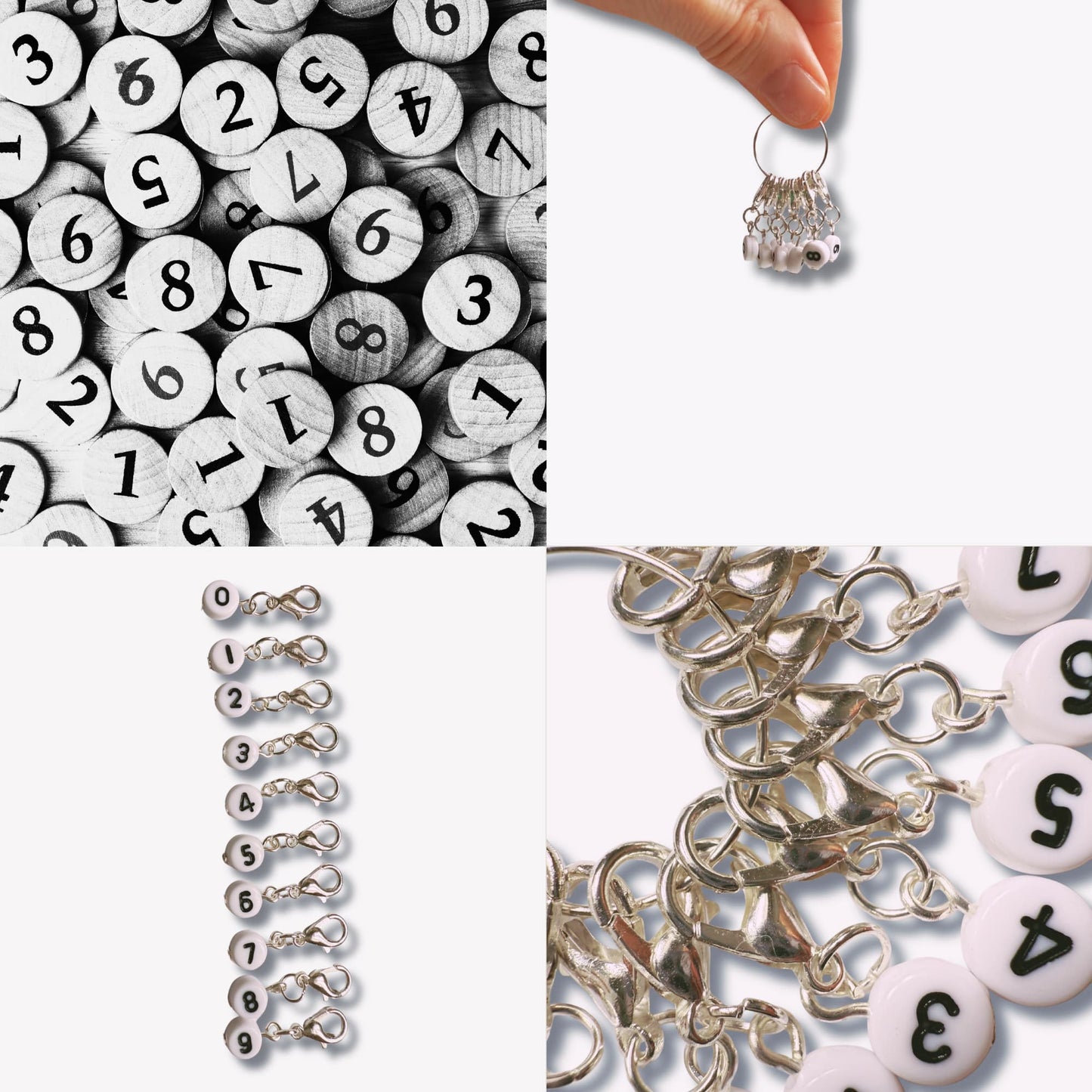 Crochet Number Stitch Markers - Numbers Set