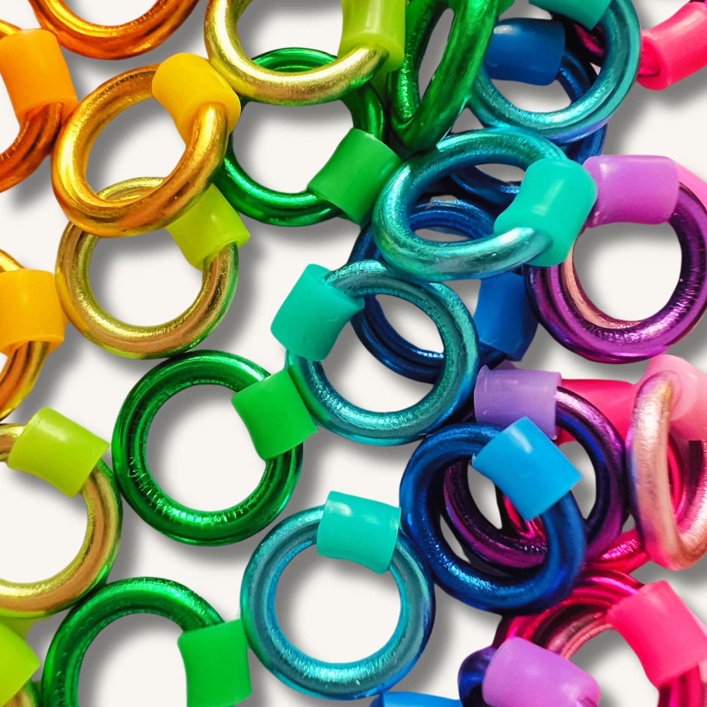 Rainbow Stitch Markers for Sock, Lace & Knitting - Snag Free in 4 Sizes