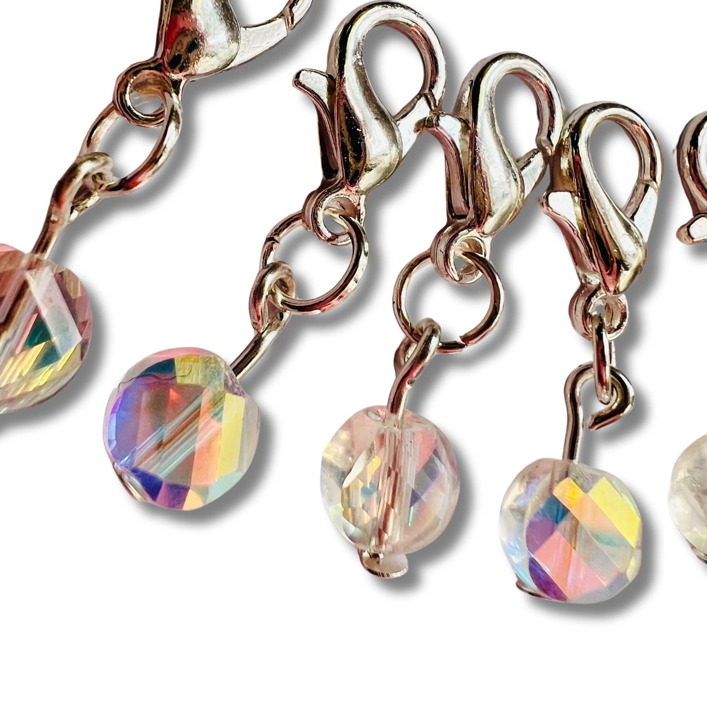 Crochet Stitch Markers - Crystal tears
