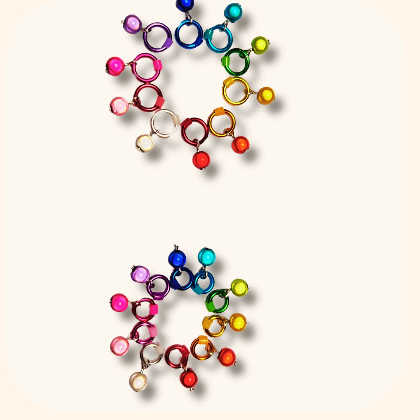 Stitch Markers for Knitting in Rainbow Colours -Glow Balls